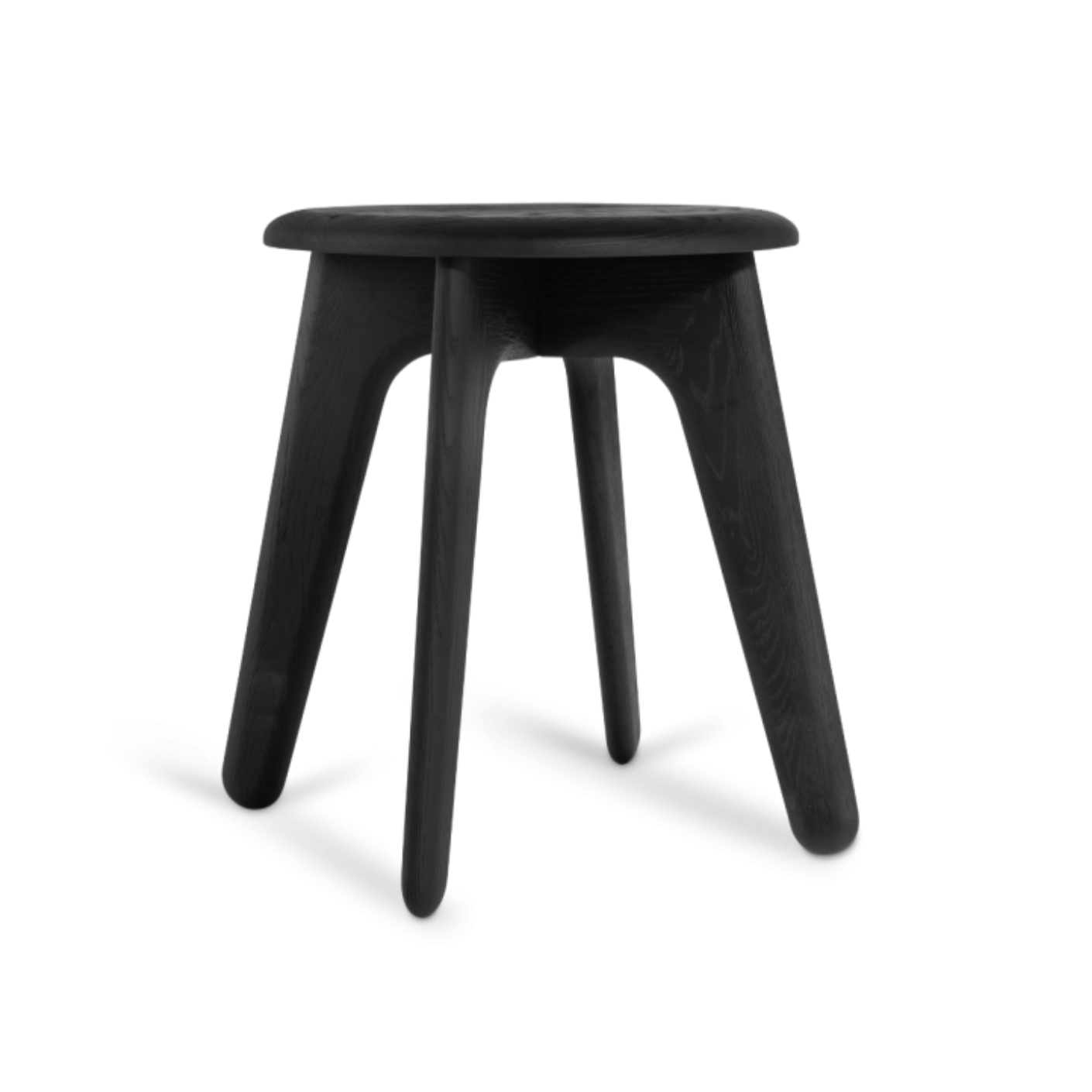 Slab stool black oak wood