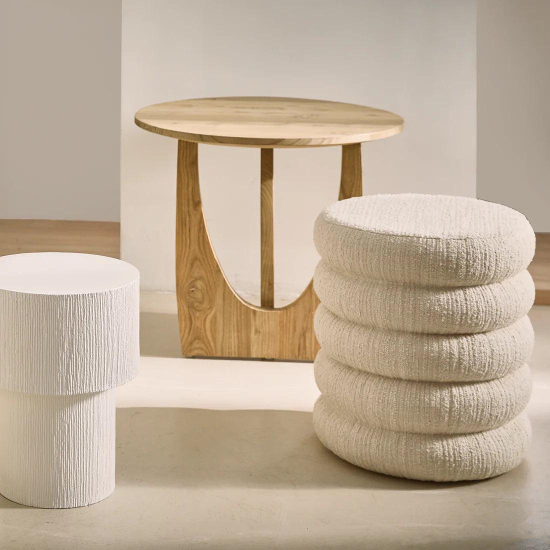 Puf ANDRIA kremowy Urban Nature Culture    Eye on Design