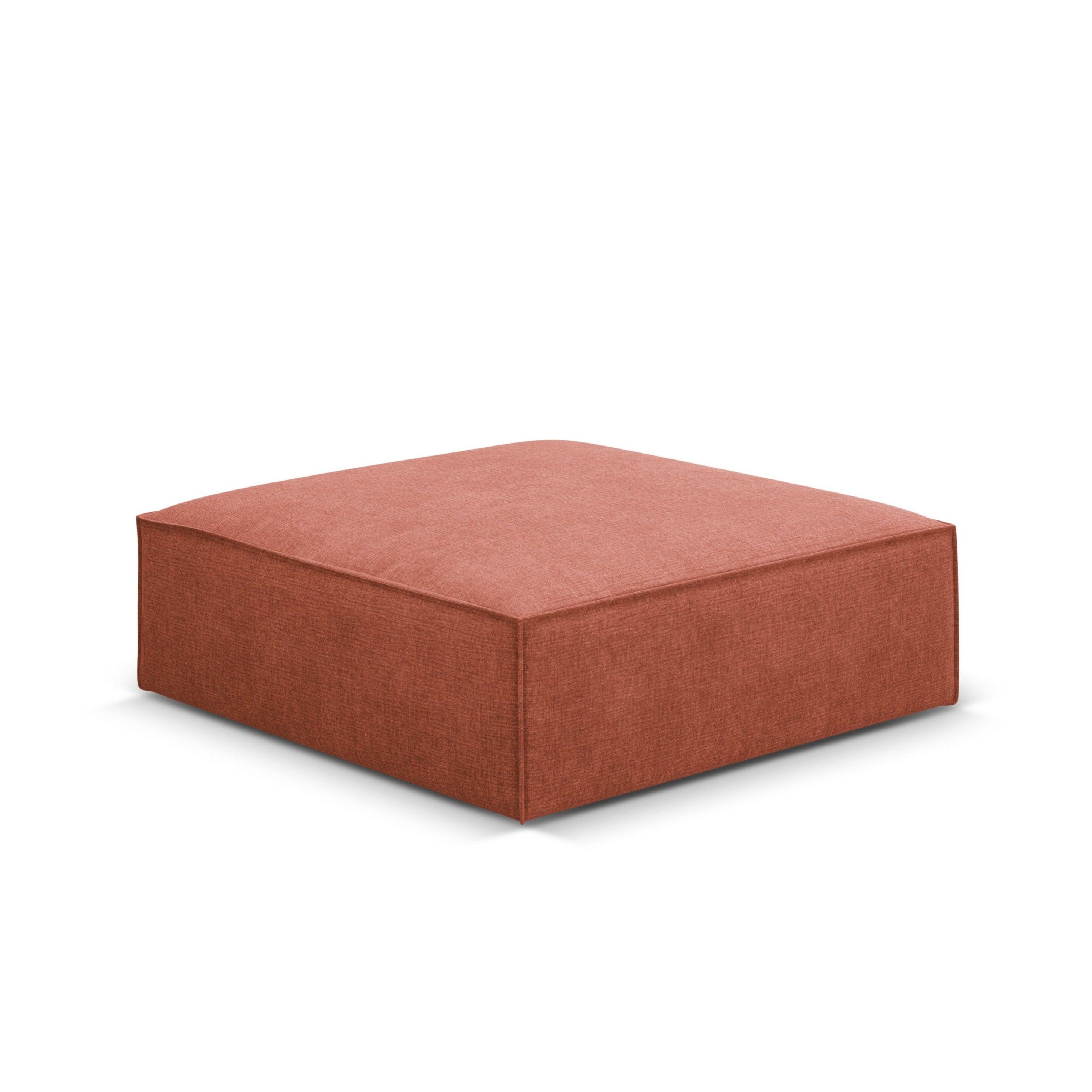 Puf w tkaninie szenilowej VANDA terracotta Mazzini Sofas    Eye on Design