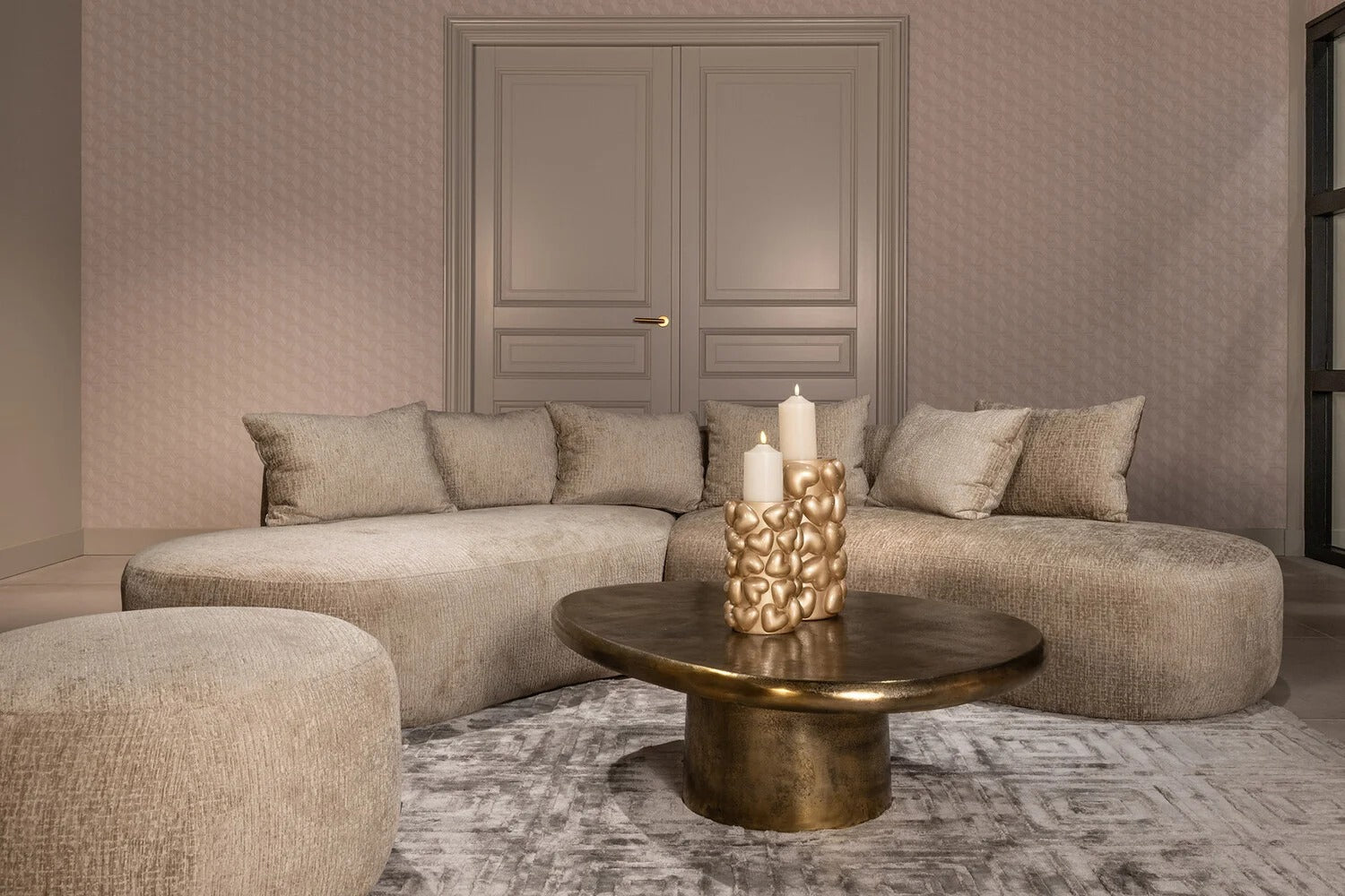 CASSIE Pouf Beige