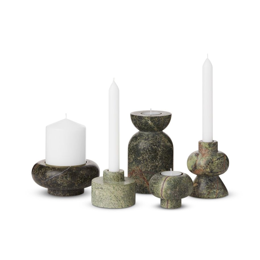 Stone Green Marble candlestick