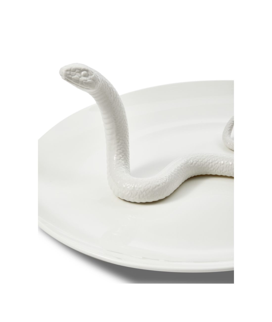 Taca dekoracyjny SNAKE biały