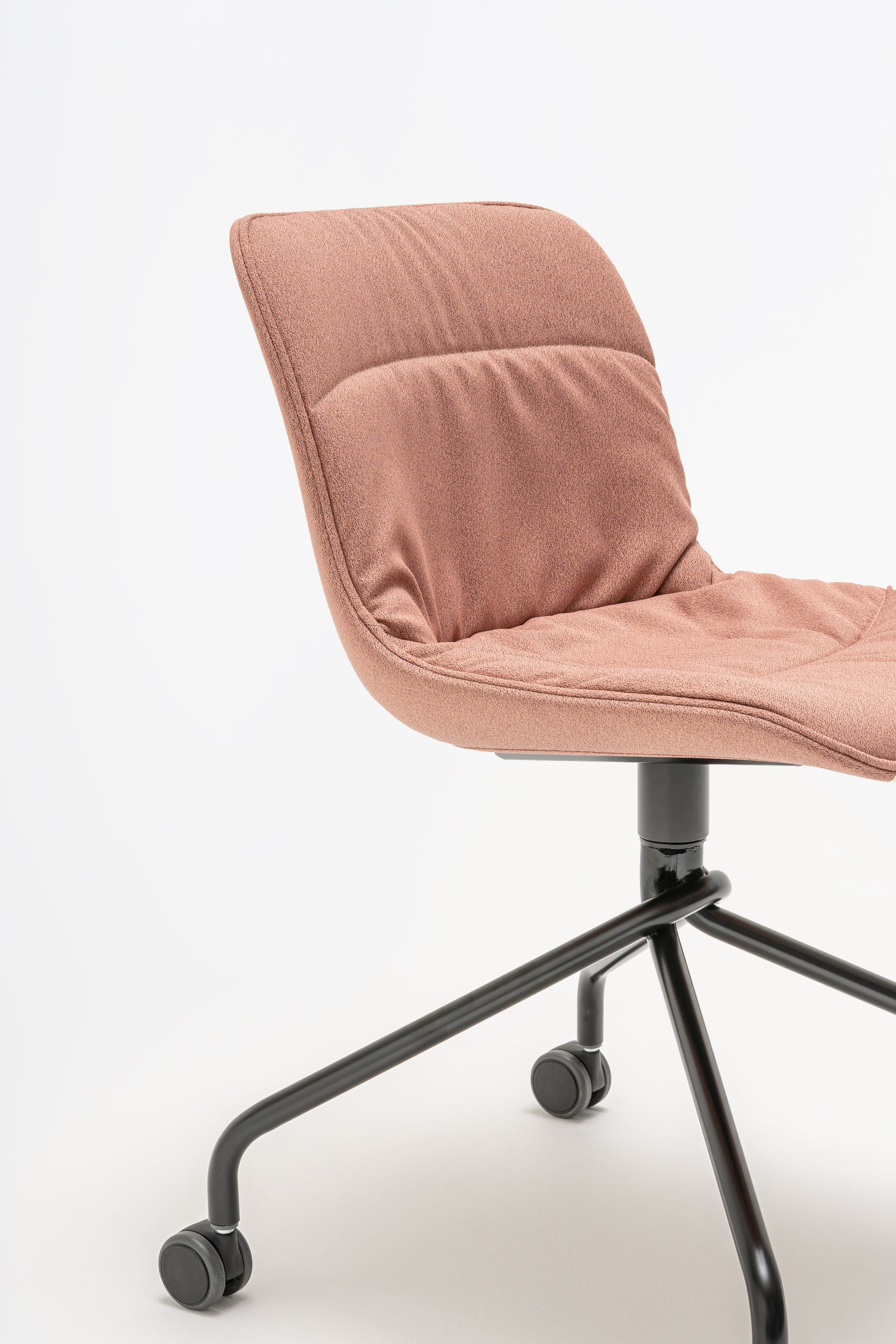 Swivel chair Baltic 2 soft duo metal base with wheels to a soft surface