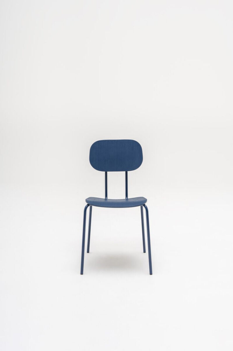 Krzesło NEW SCHOOL podstawa czworonożna żółty [Milena] MDD    Eye on Design