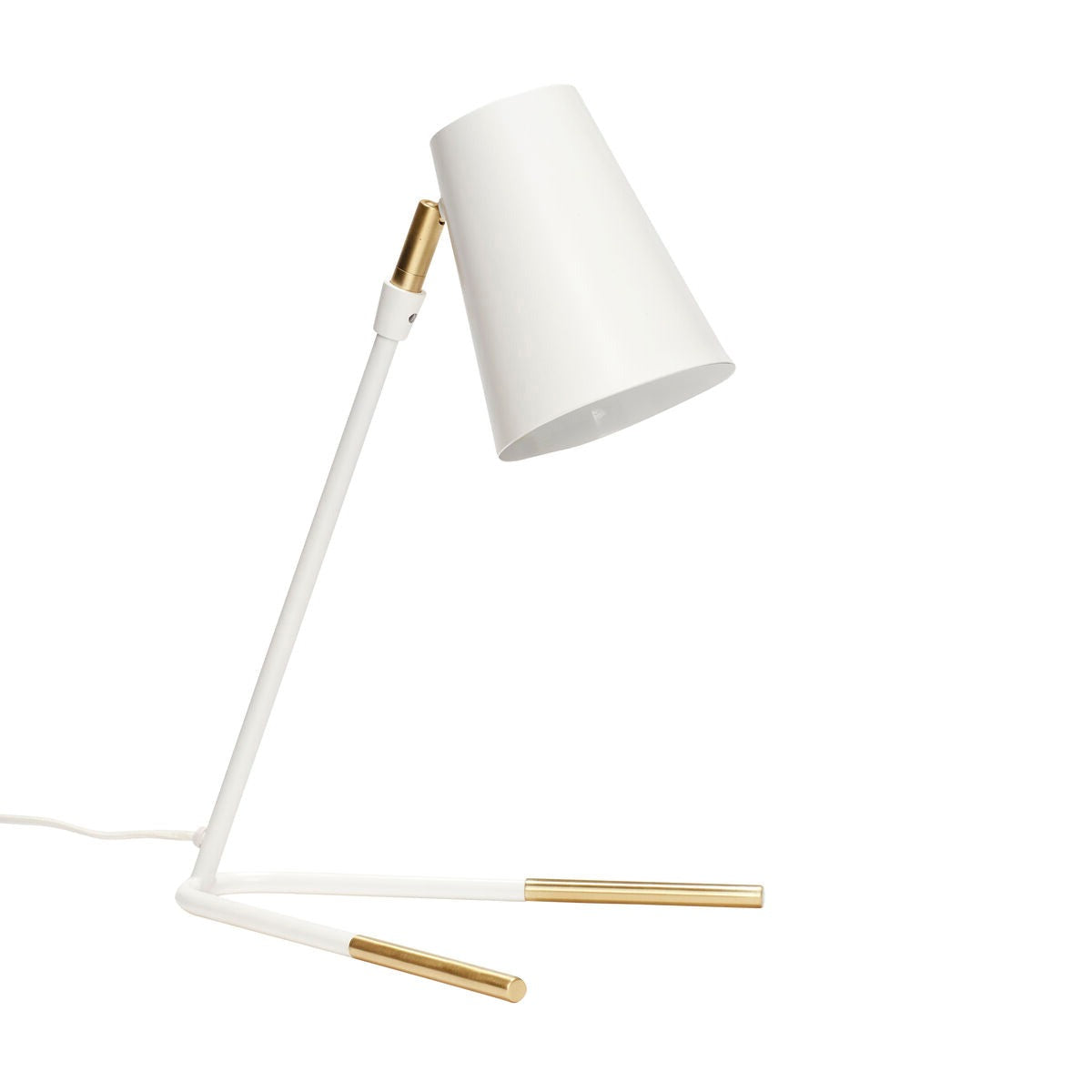 Lampa stołowa SLANT biały Hübsch    Eye on Design