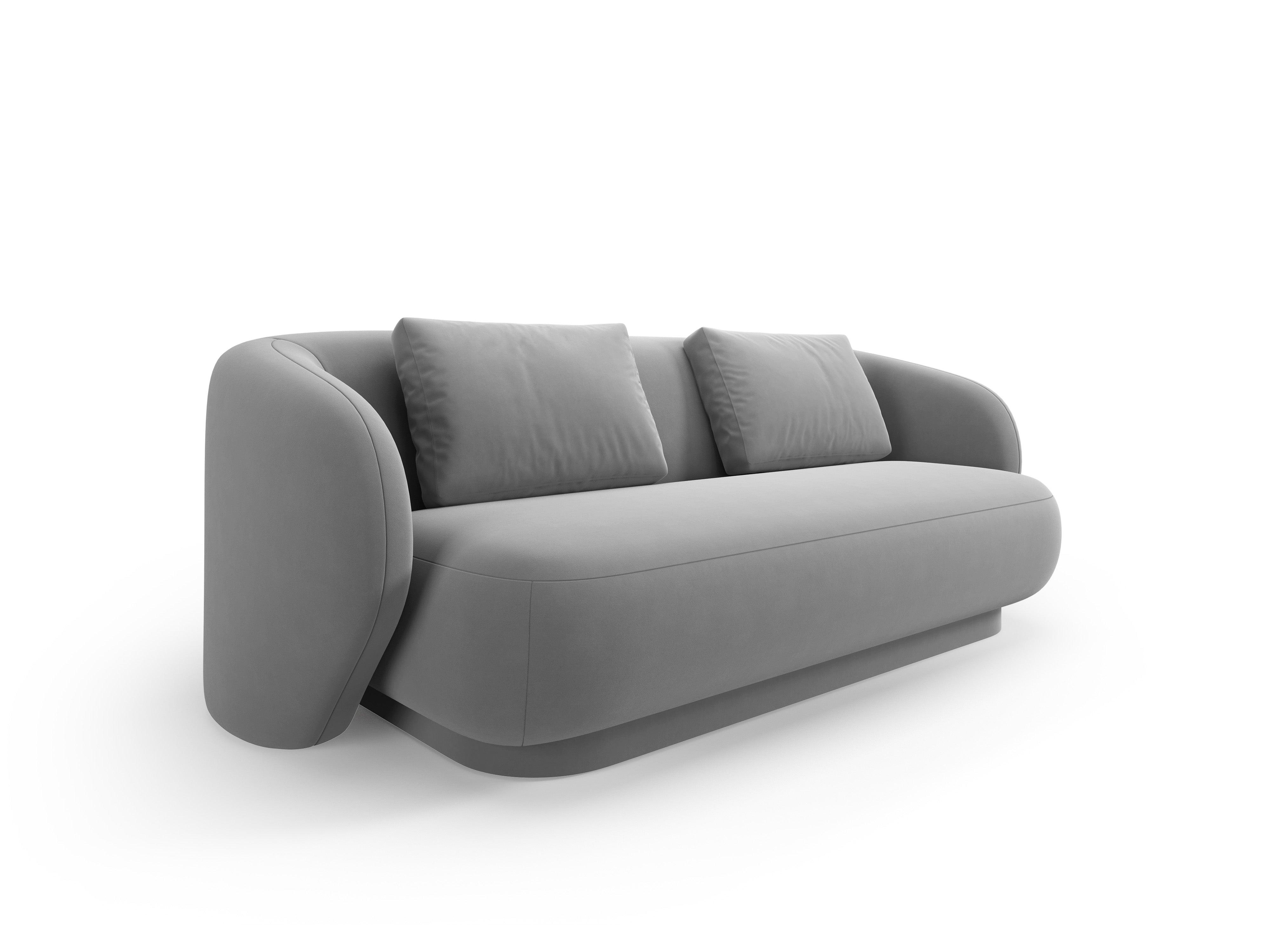 Sofa 2-osobowa aksamitna CAMDEN szary Cosmopolitan Design    Eye on Design