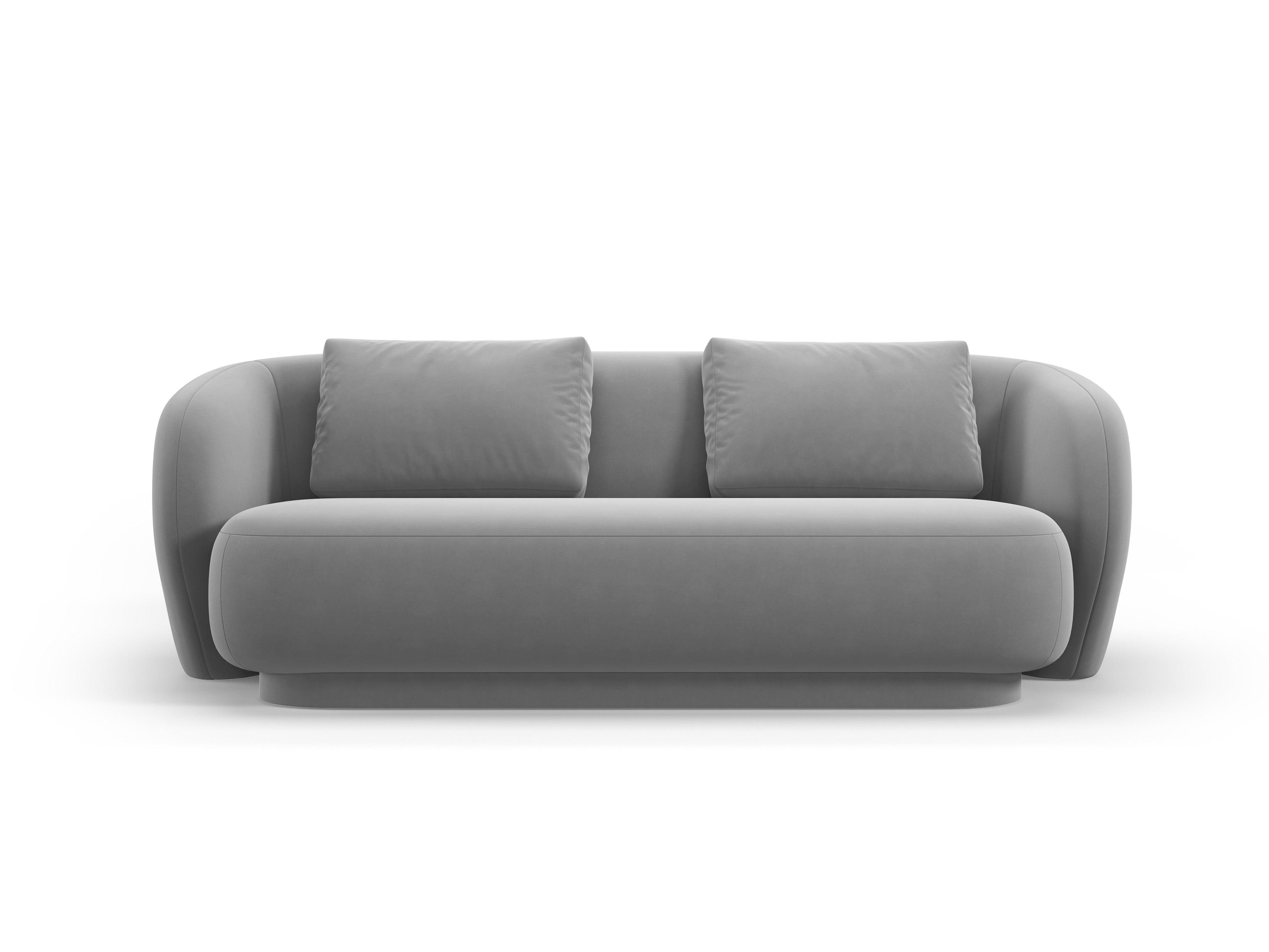 Sofa 2-osobowa aksamitna CAMDEN szary Cosmopolitan Design    Eye on Design