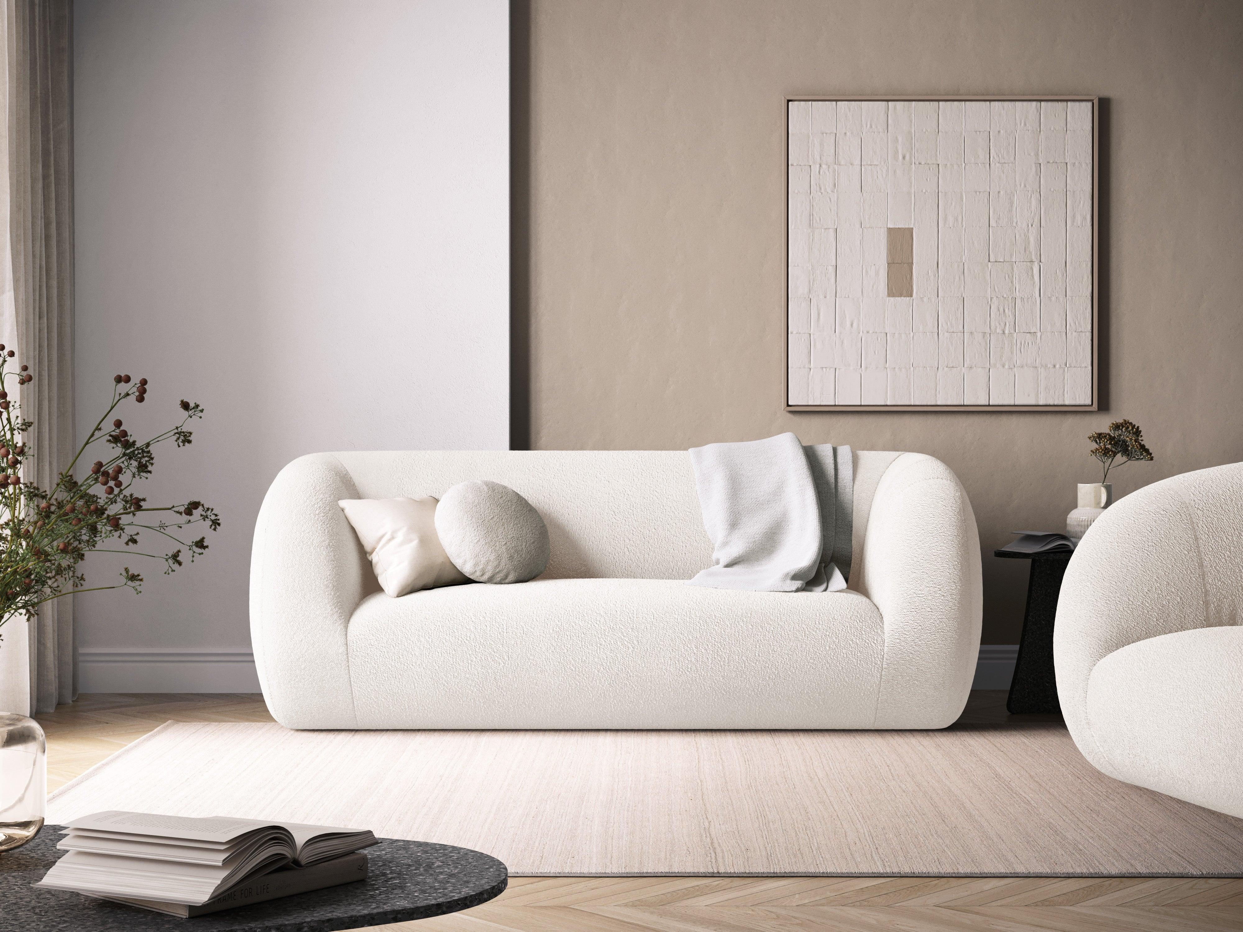 Sofa 2-osobowa ESSEN biały boucle Cosmopolitan Design    Eye on Design