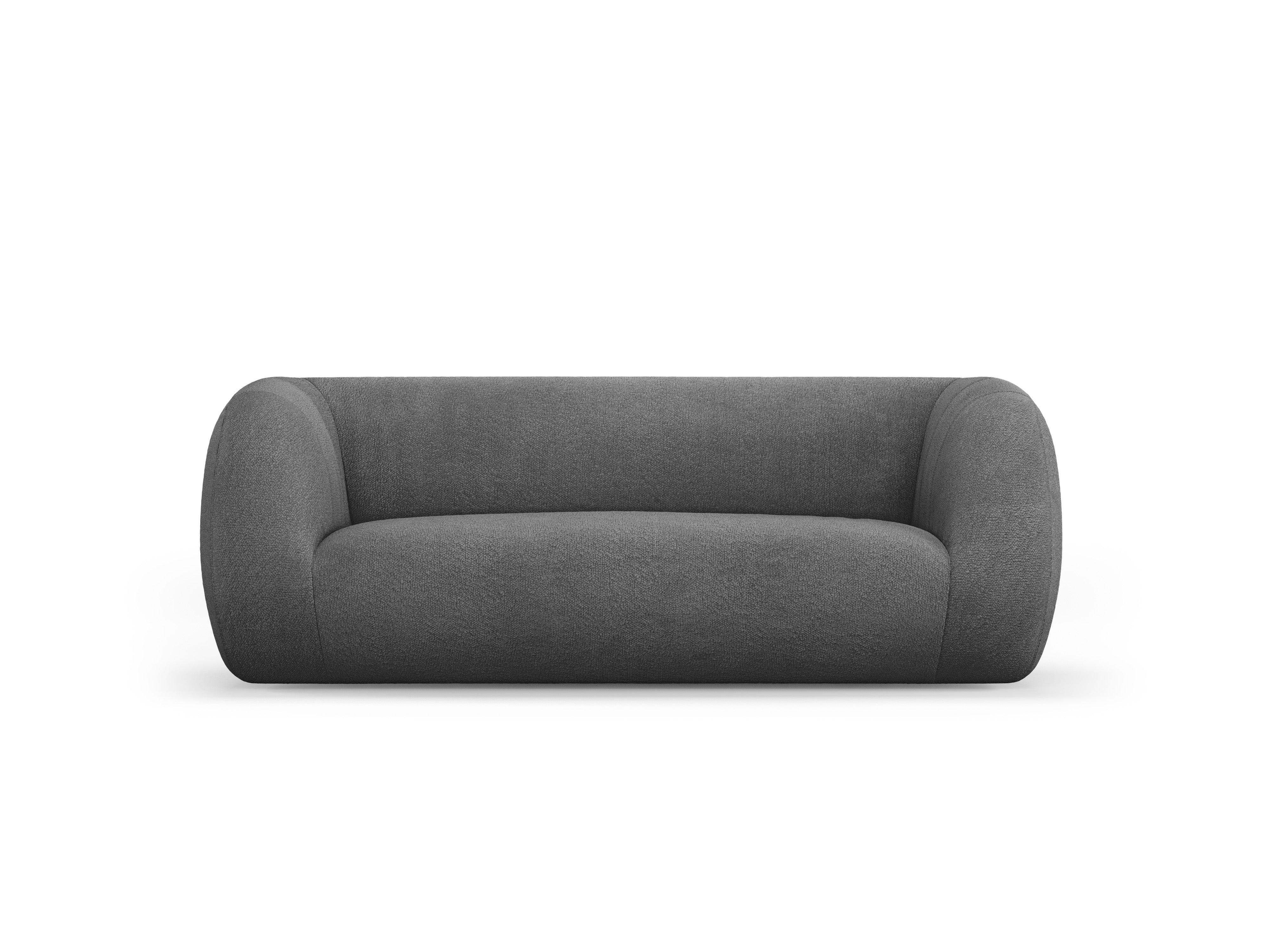 Sofa 2-osobowa ESSEN ciemnoszary boucle Cosmopolitan Design    Eye on Design