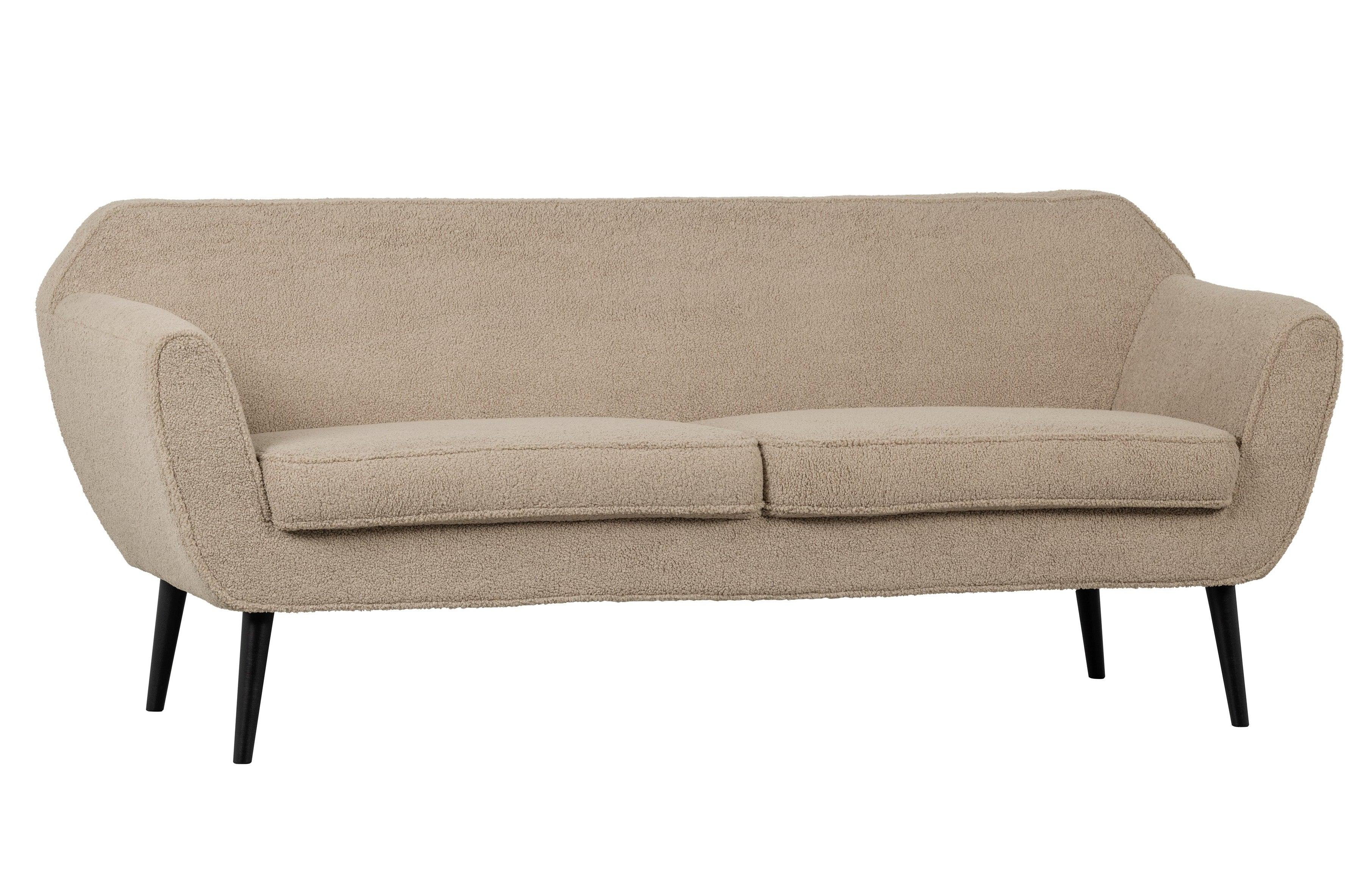 Sofa 2,5-osobowa ROCCO piaskowy plusz Woood    Eye on Design