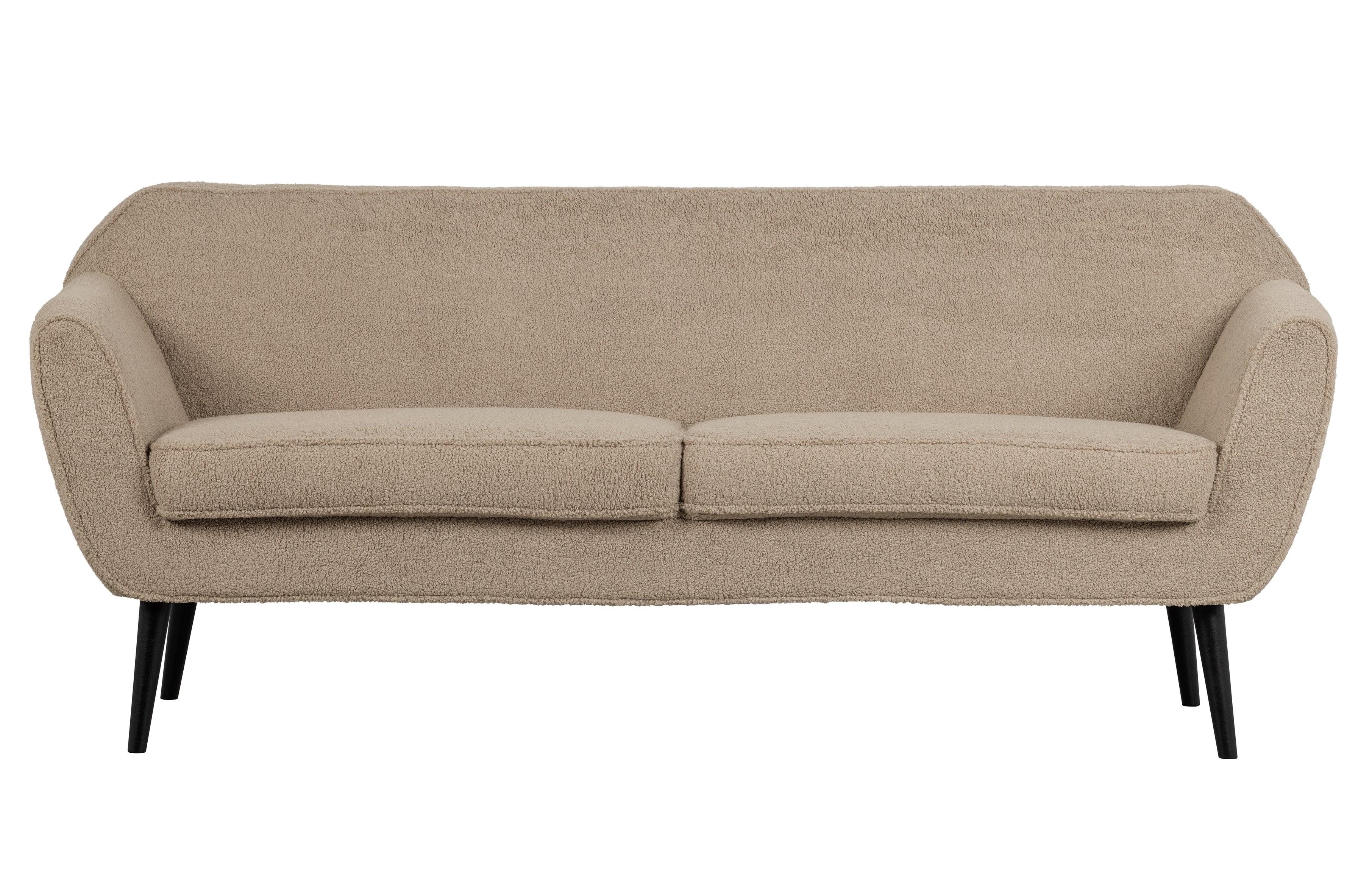 Sofa 2,5-osobowa ROCCO piaskowy plusz Woood    Eye on Design