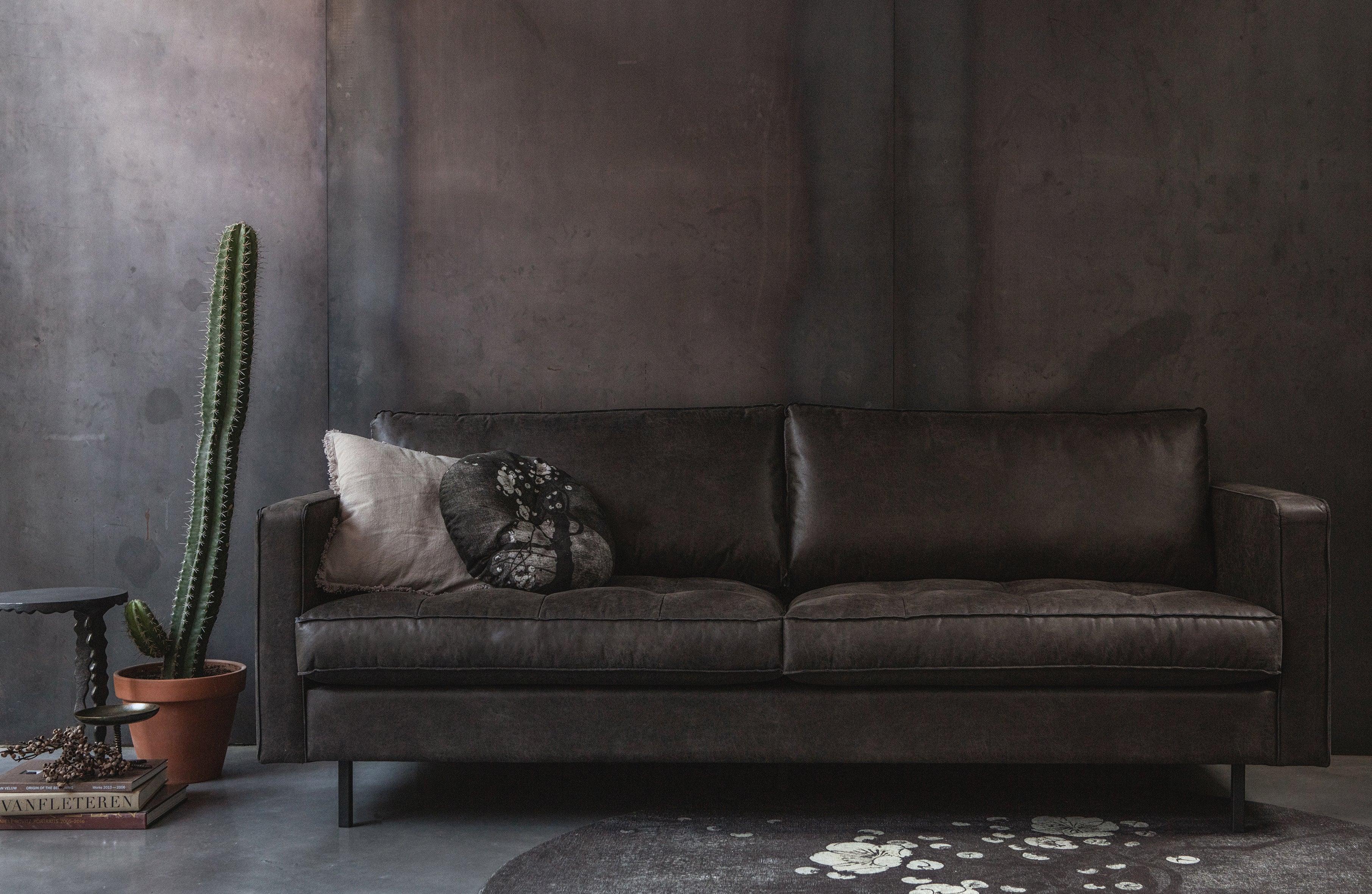 Sofa 2,5-osobowa skórzana RODEO CLASSIC czarny Be Pure    Eye on Design