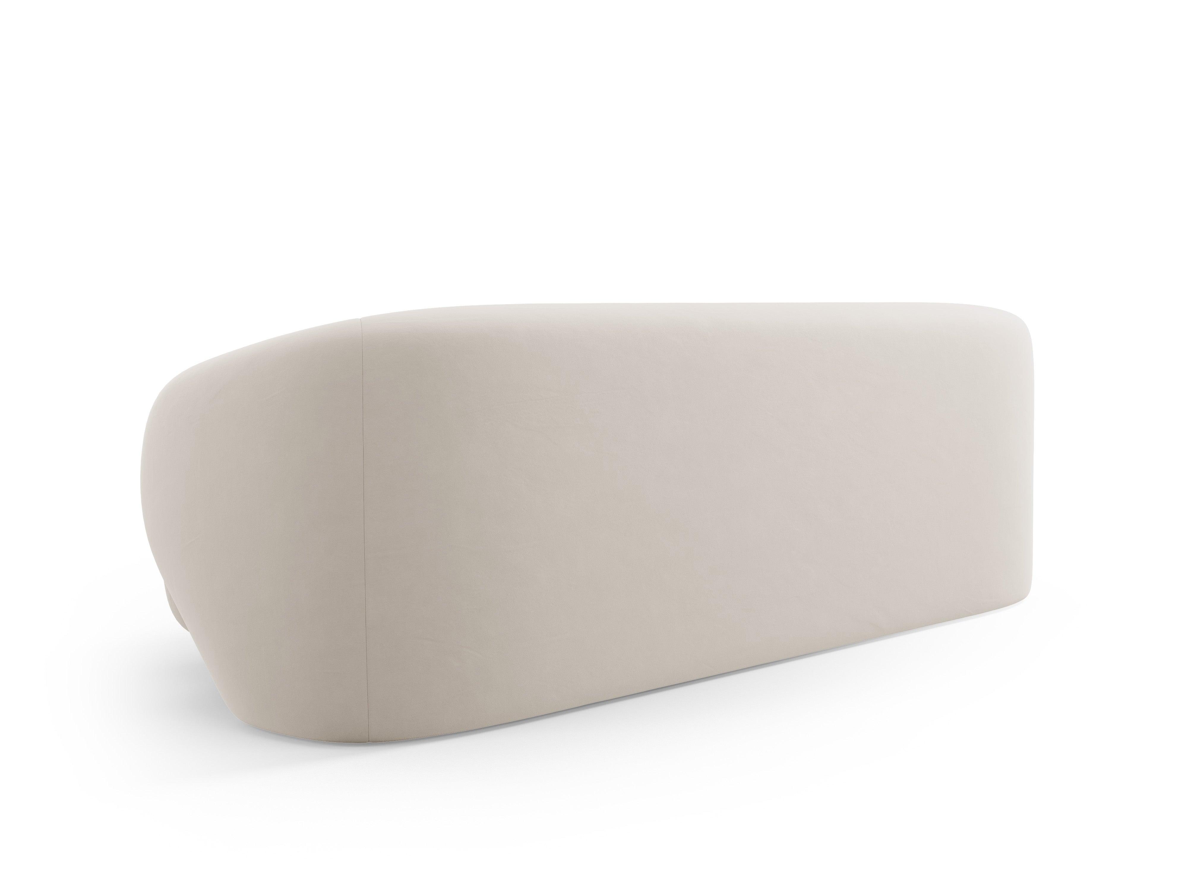 Sofa 3-osobowa aksamitna CAMDEN jasnobeżowy Cosmopolitan Design    Eye on Design