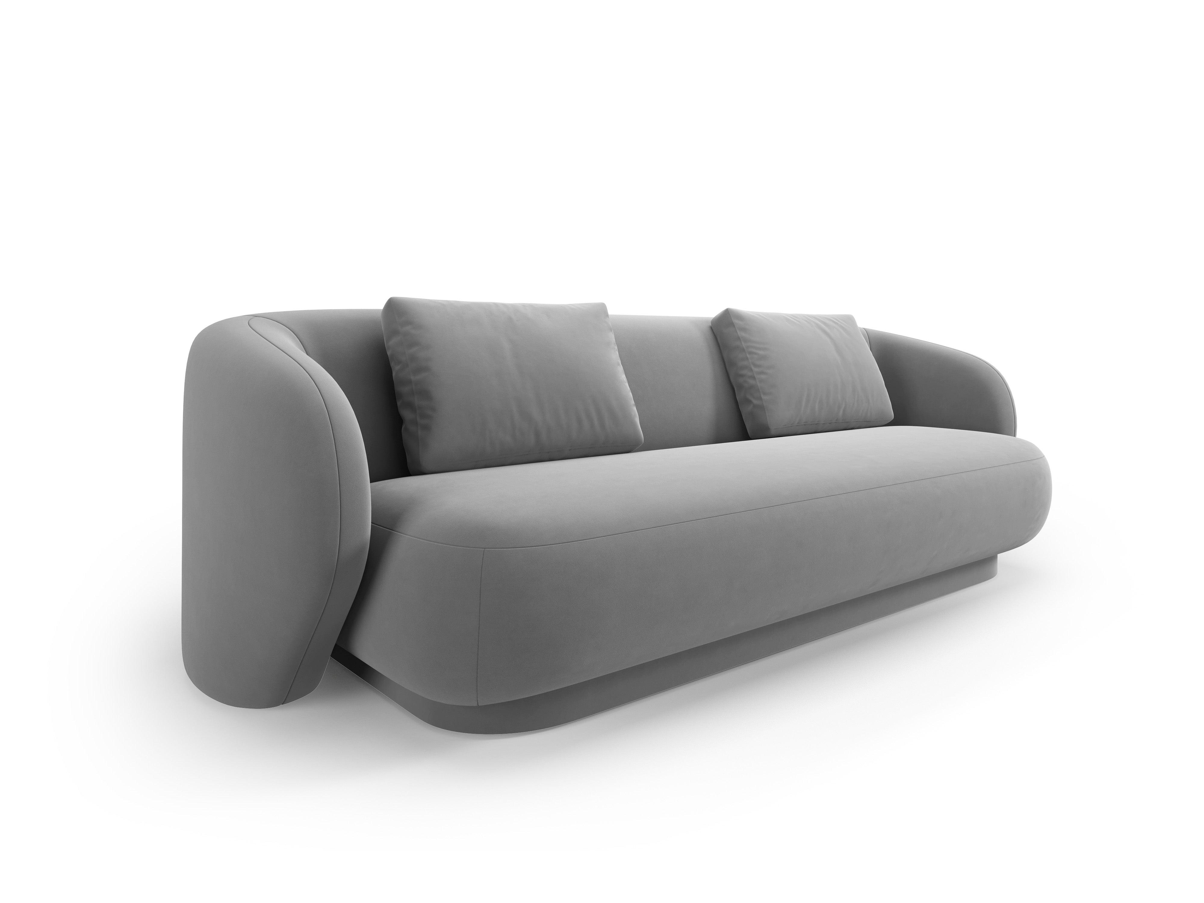 Sofa 3-osobowa aksamitna CAMDEN szary Cosmopolitan Design    Eye on Design