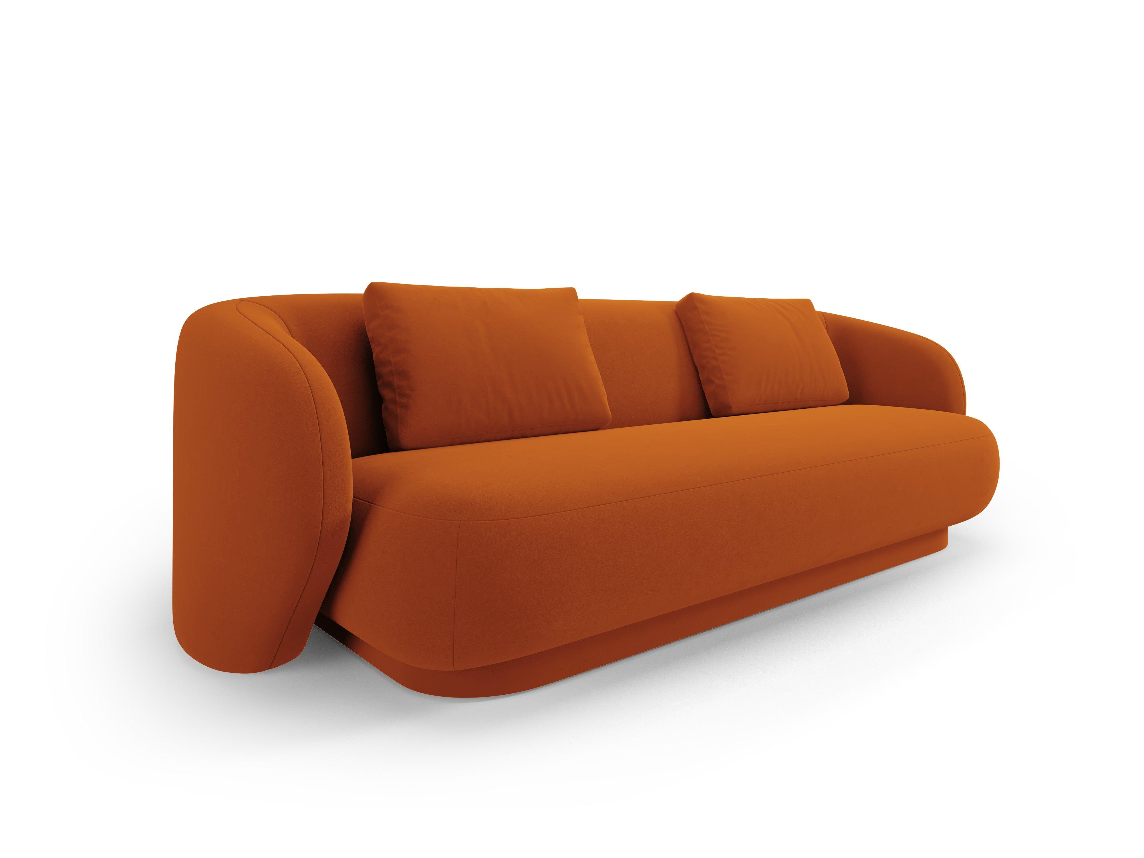 Sofa 3-osobowa aksamitna CAMDEN terracotta Cosmopolitan Design    Eye on Design