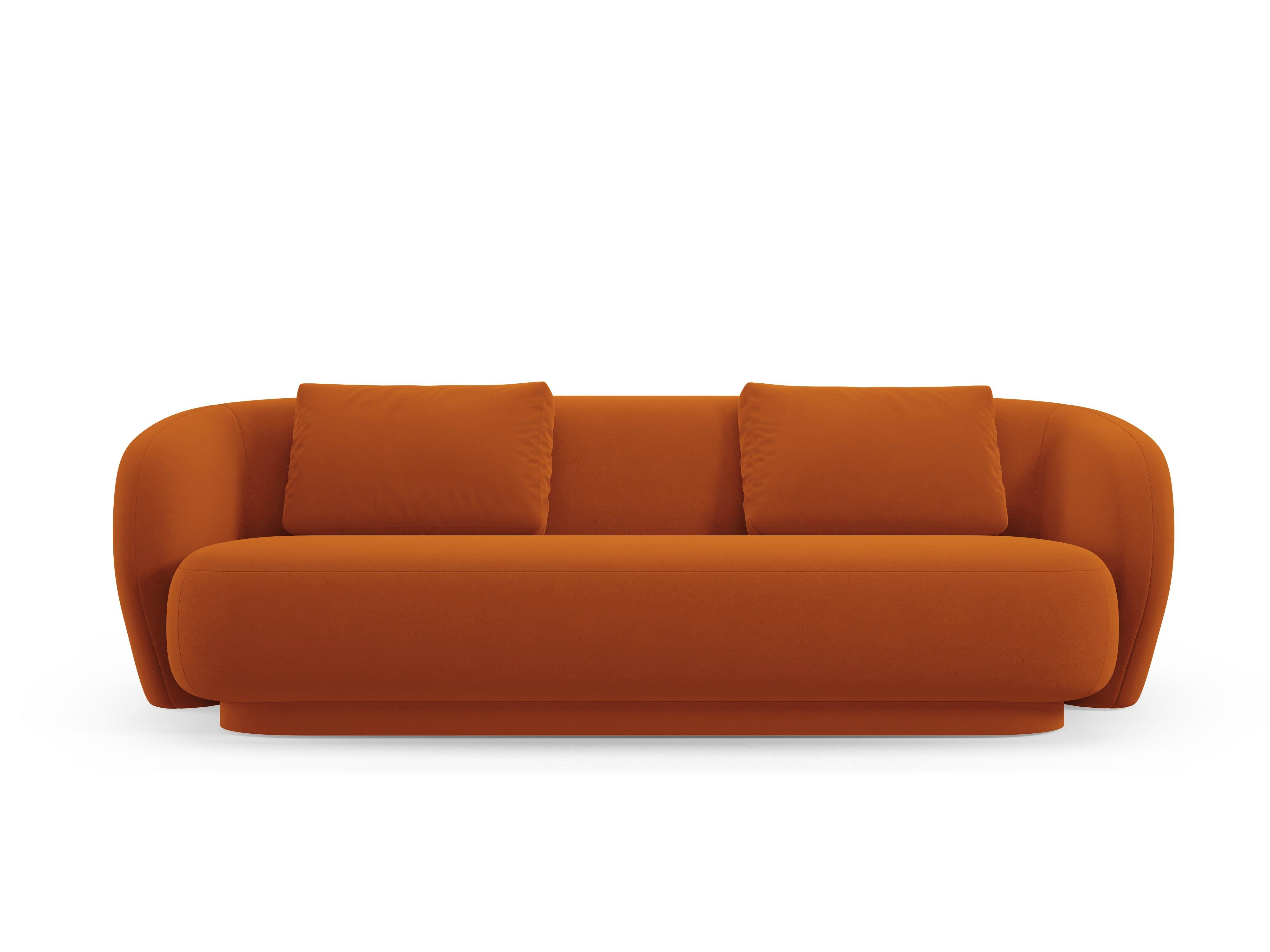 Sofa 3-osobowa aksamitna CAMDEN terracotta Cosmopolitan Design    Eye on Design