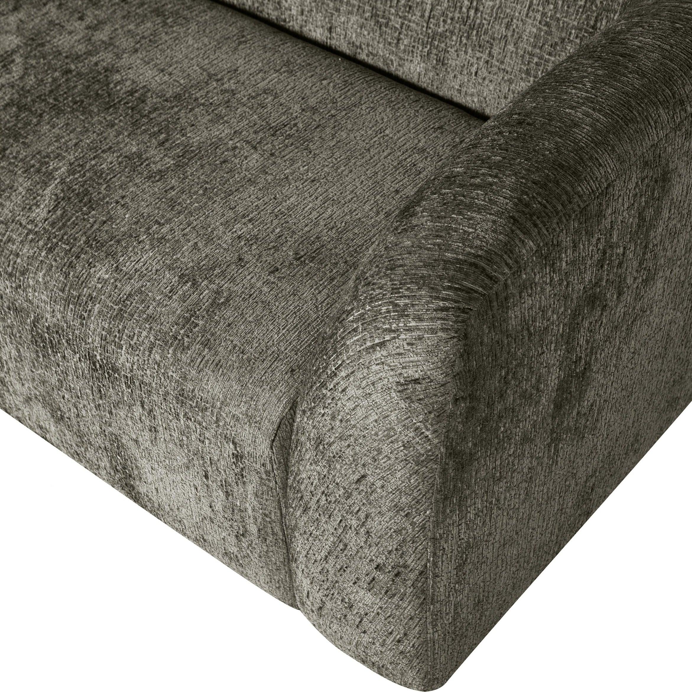 Sofa 3-osobowa aksamitna SLOPING szarozielony Be Pure    Eye on Design