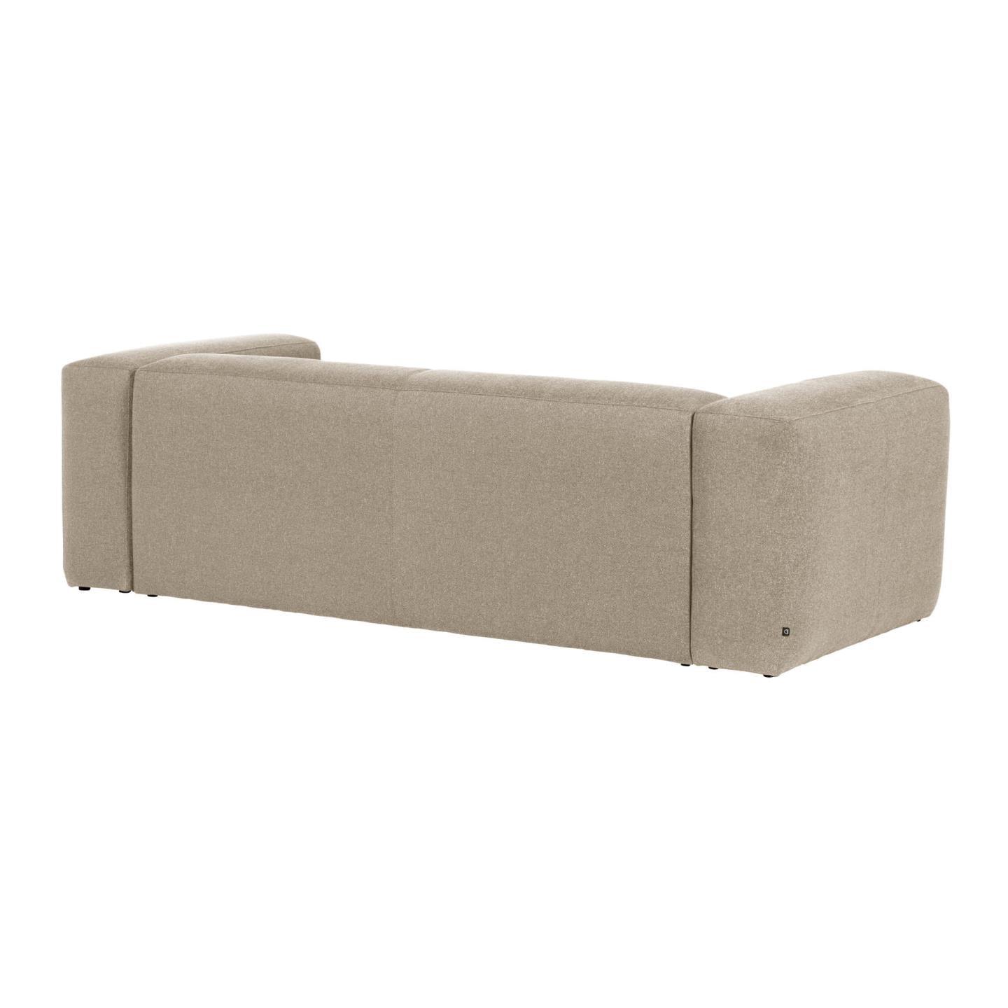 Sofa 3-osobowa BLOK beżowy szenil La Forma    Eye on Design