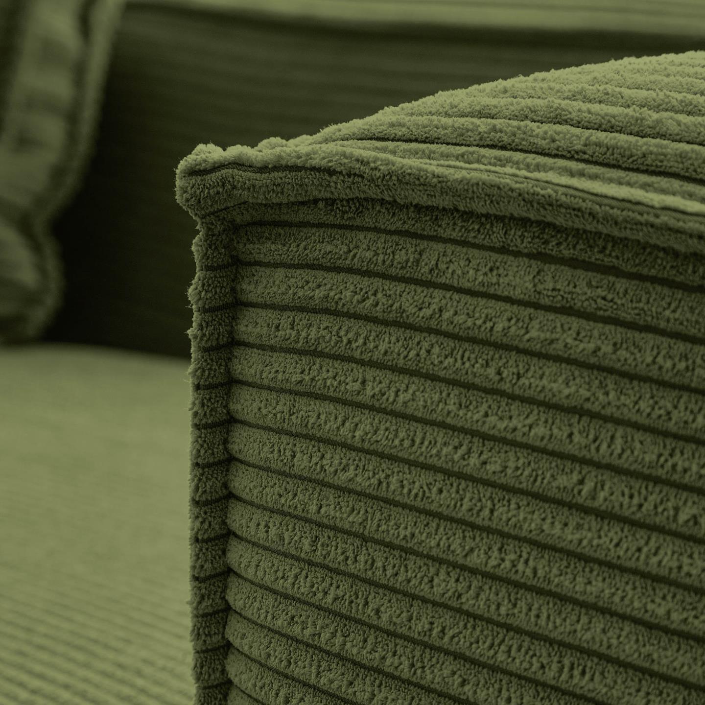 Sofa 3-osobowa BLOK zielony sztruks La Forma    Eye on Design