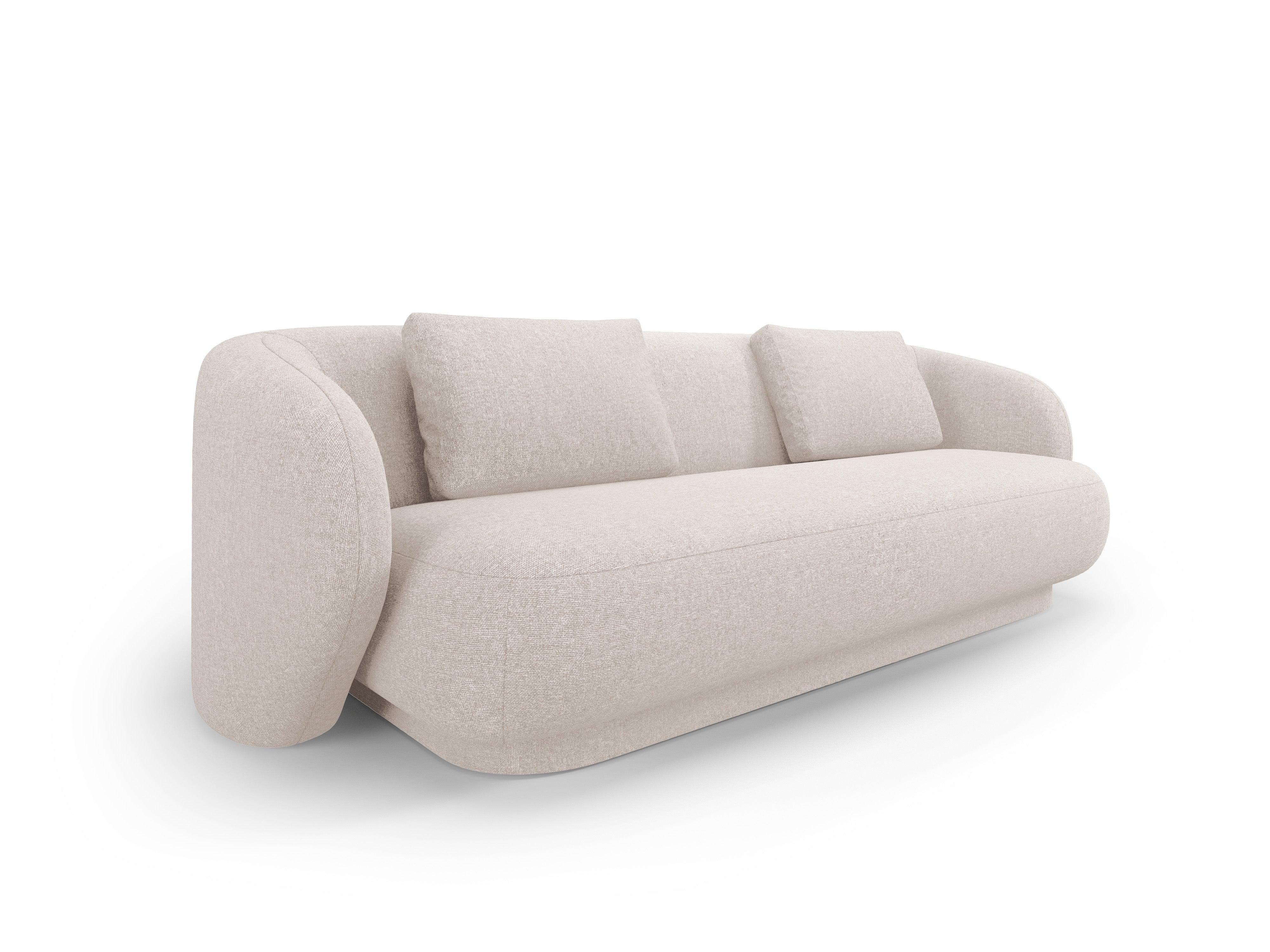 Sofa 3-osobowa CAMDEN beżowy szenil Cosmopolitan Design    Eye on Design