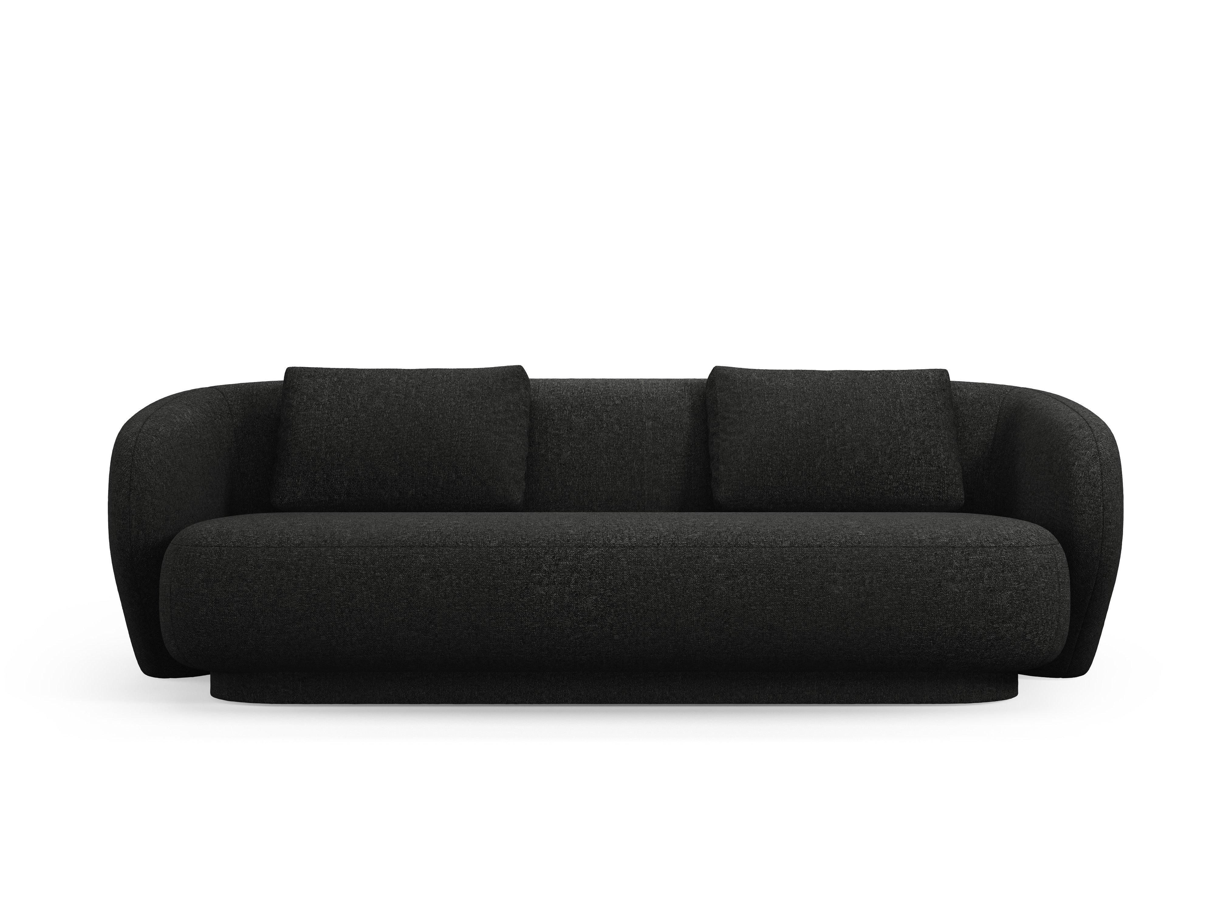 Sofa 3-osobowa CAMDEN czarny szenil Cosmopolitan Design    Eye on Design