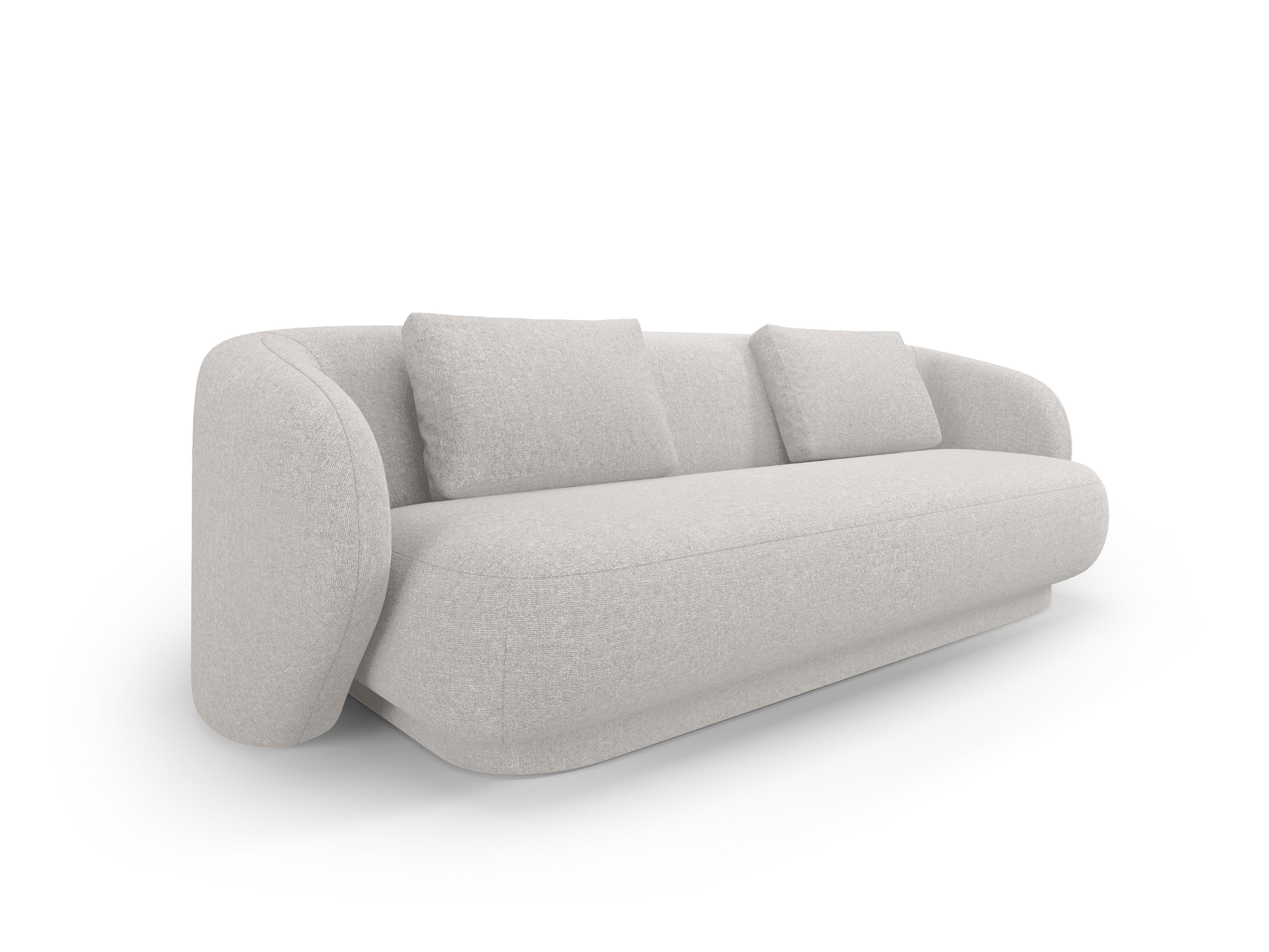 Sofa 3-osobowa CAMDEN srebrny szenil Cosmopolitan Design    Eye on Design