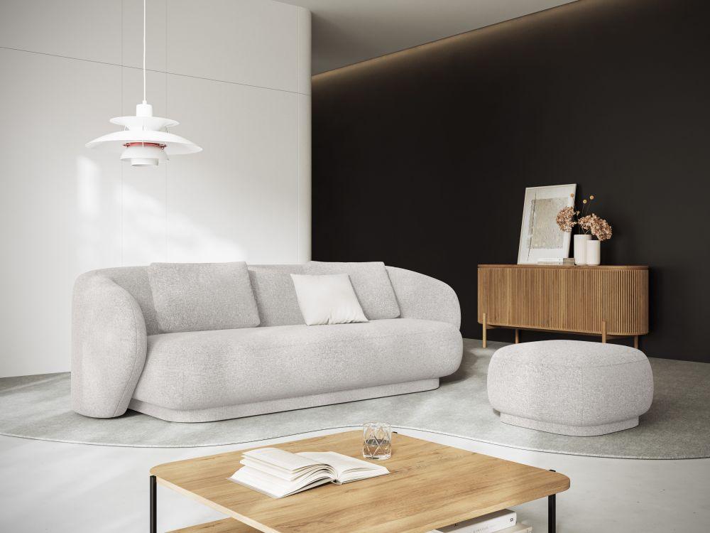 Sofa 3-osobowa CAMDEN srebrny szenil Cosmopolitan Design    Eye on Design