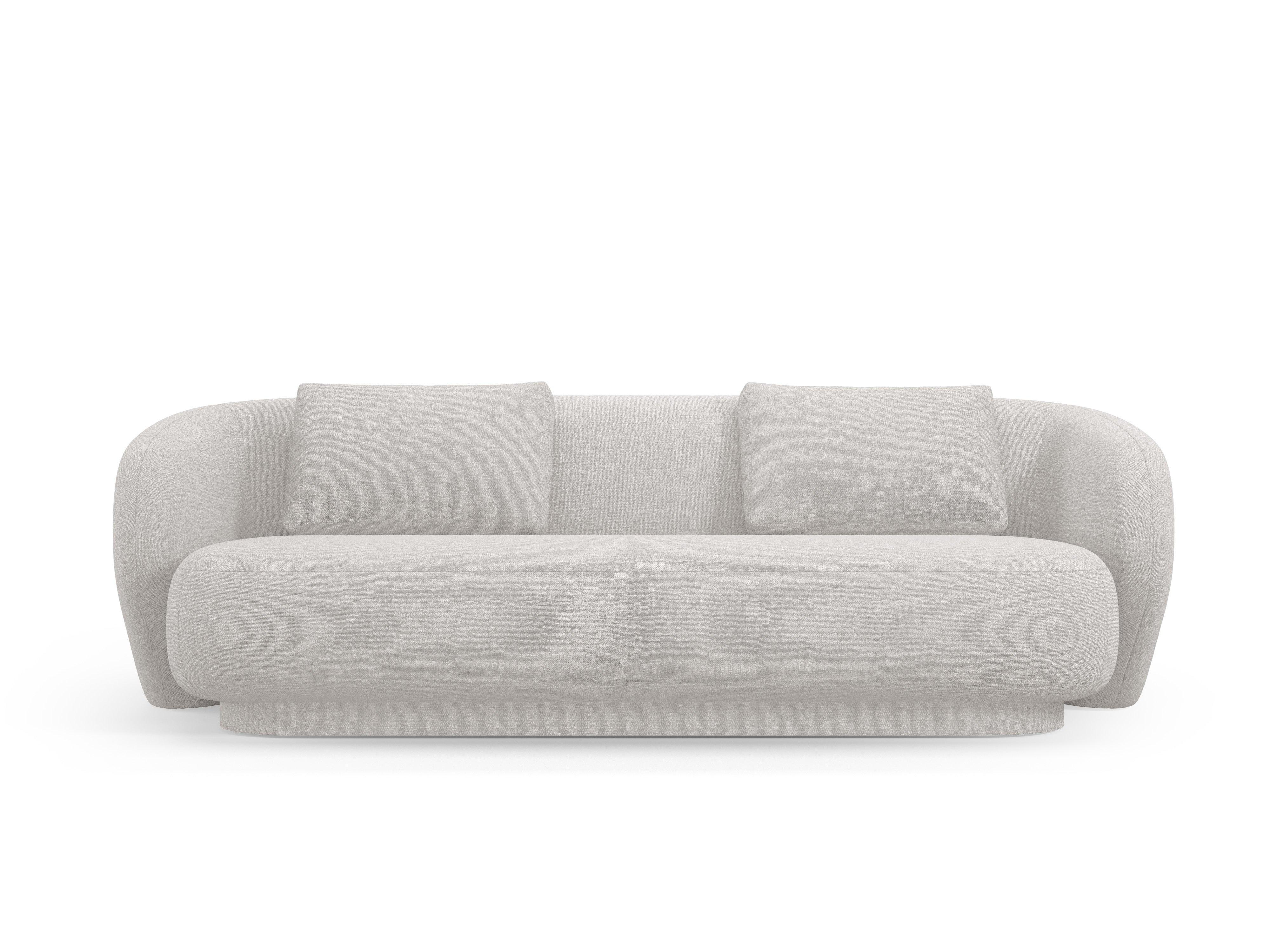 Sofa 3-osobowa CAMDEN srebrny szenil Cosmopolitan Design    Eye on Design