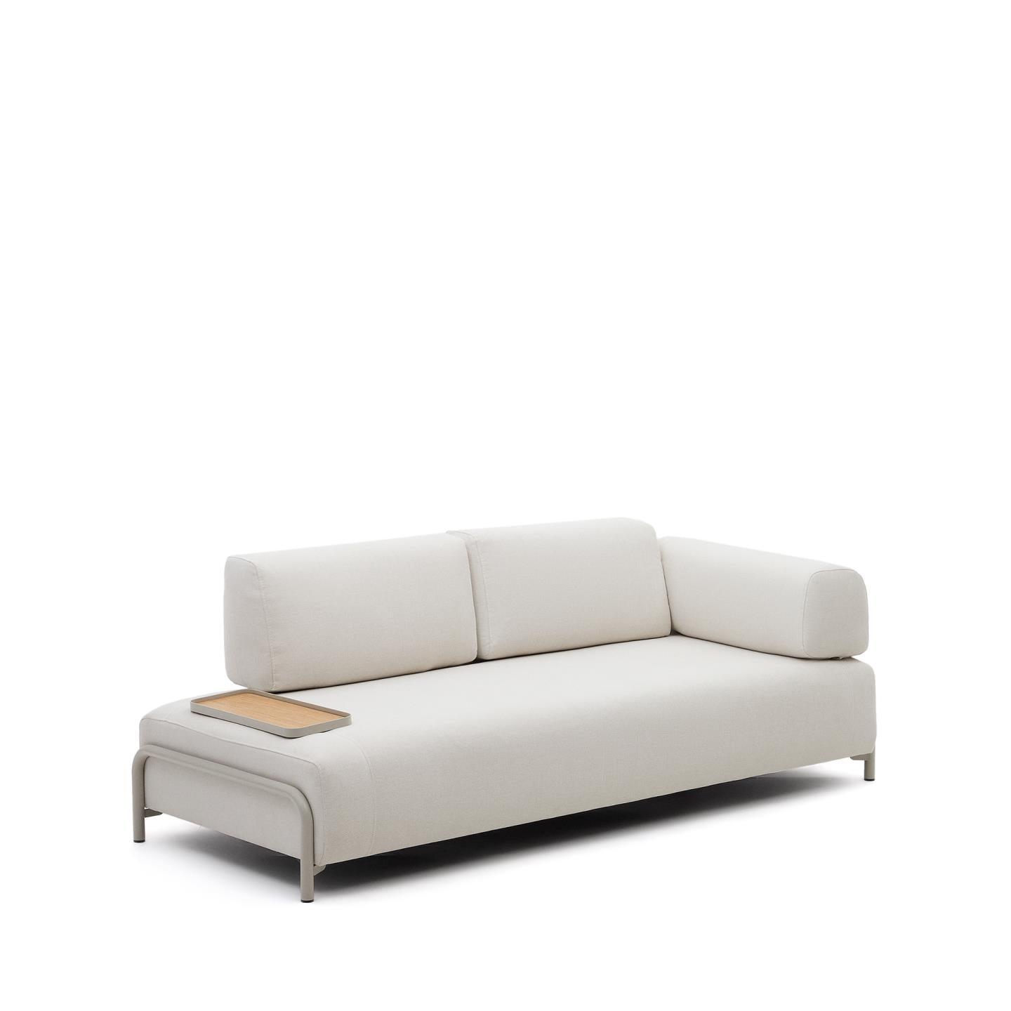 Sofa 3-osobowa COMPO beżowy szenil La Forma    Eye on Design