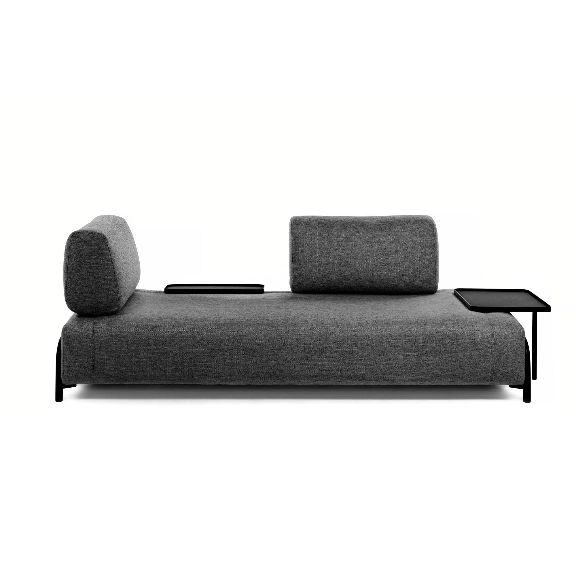 Sofa 3-osobowa COMPO ciemnoszary La Forma    Eye on Design