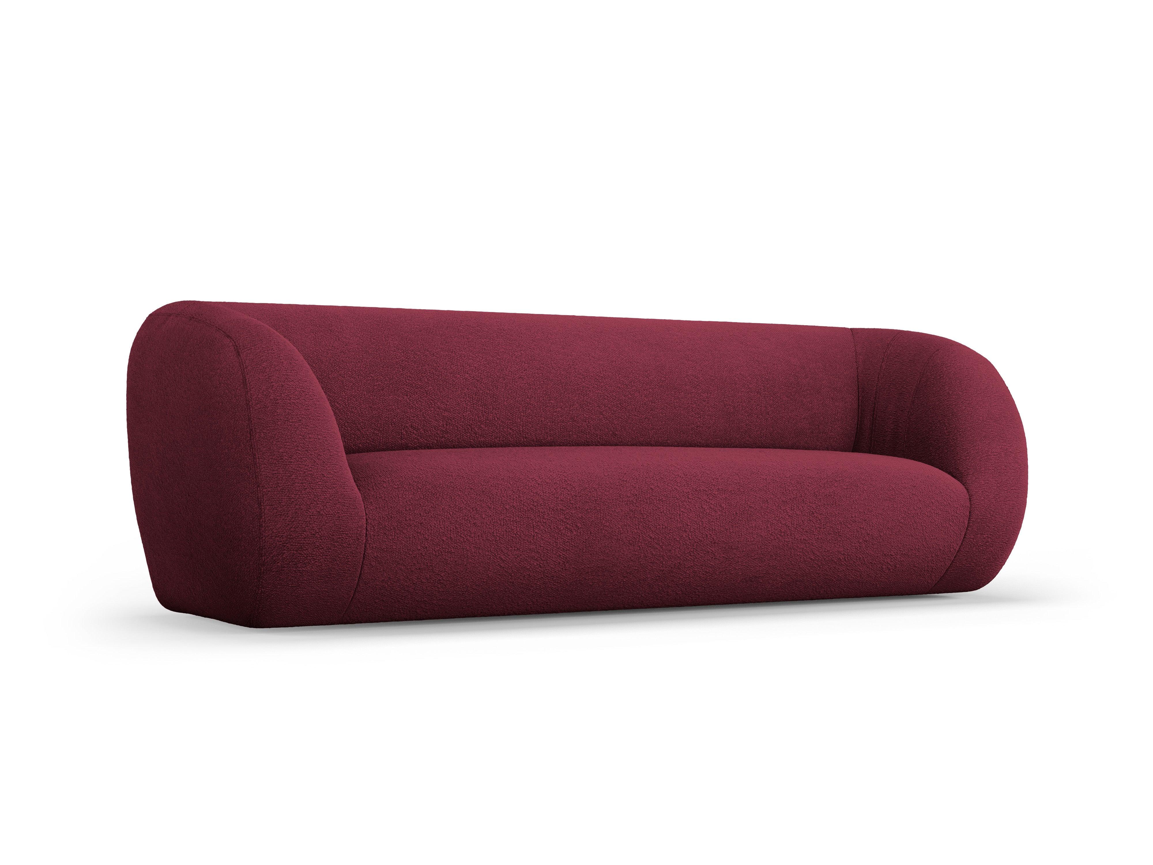 Sofa 3-osobowa ESSEN bordowy boucle Cosmopolitan Design    Eye on Design