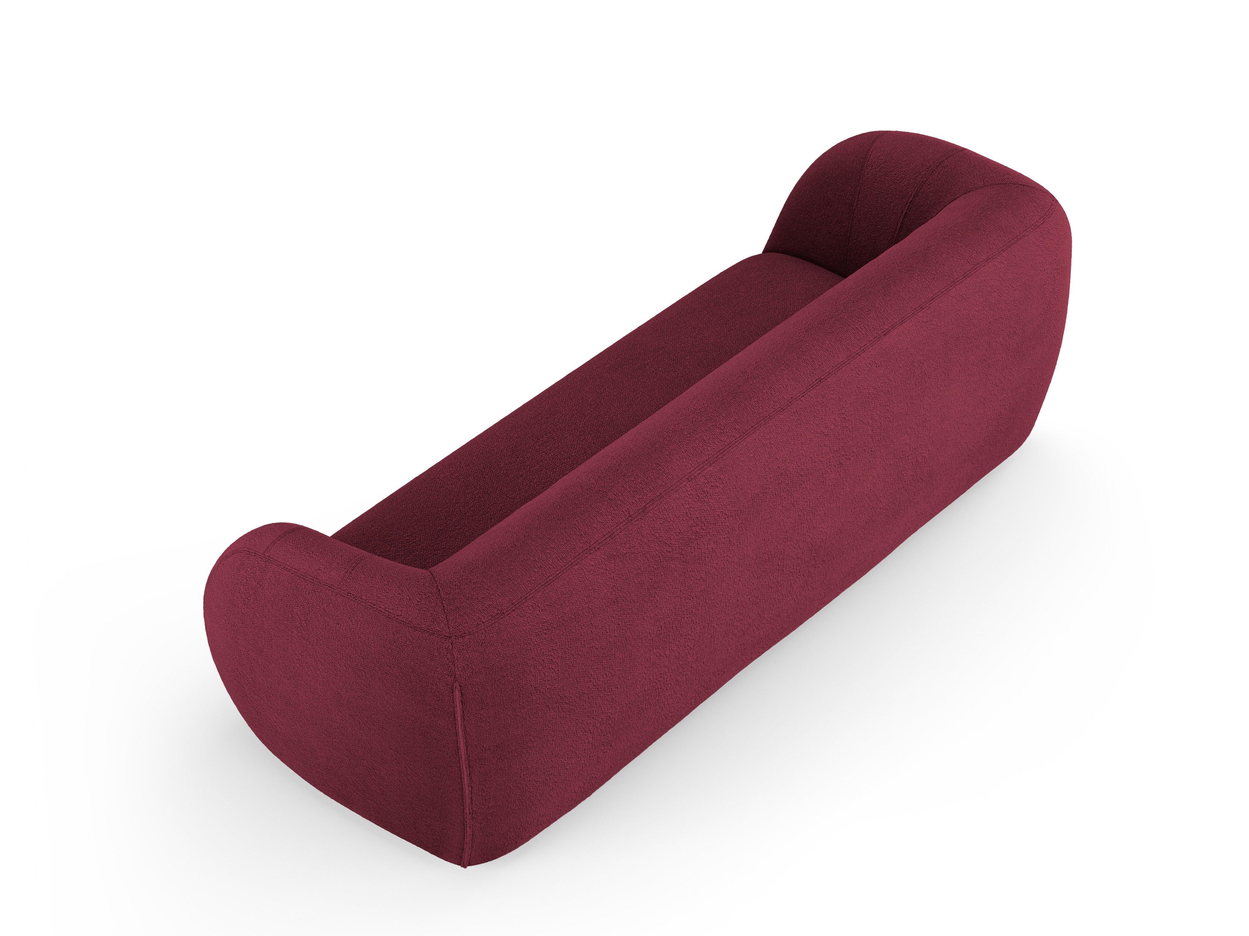 Sofa 3-osobowa ESSEN bordowy boucle Cosmopolitan Design    Eye on Design