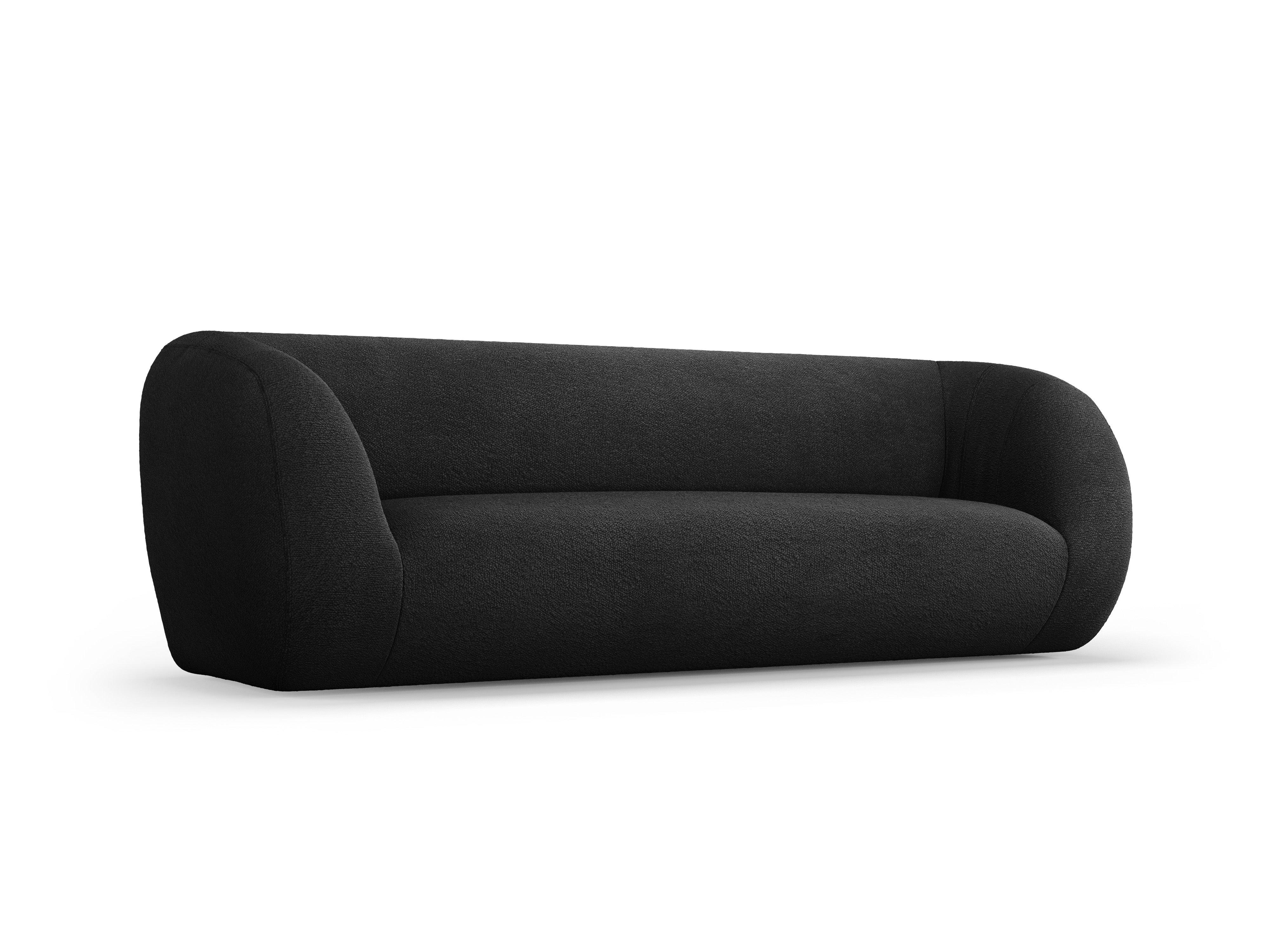 Sofa 3-osobowa ESSEN czarny boucle Cosmopolitan Design    Eye on Design