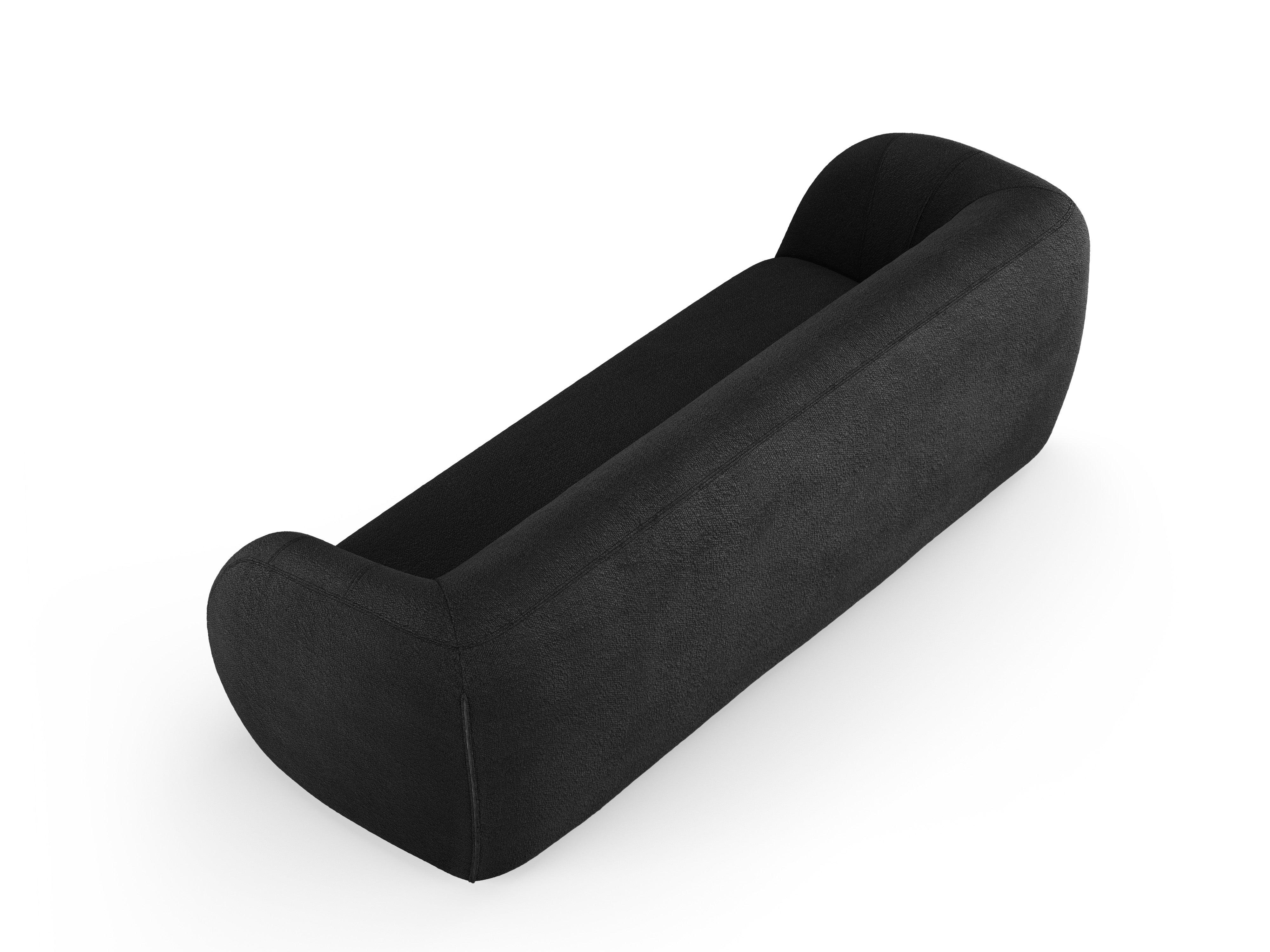 Sofa 3-osobowa ESSEN czarny boucle Cosmopolitan Design    Eye on Design