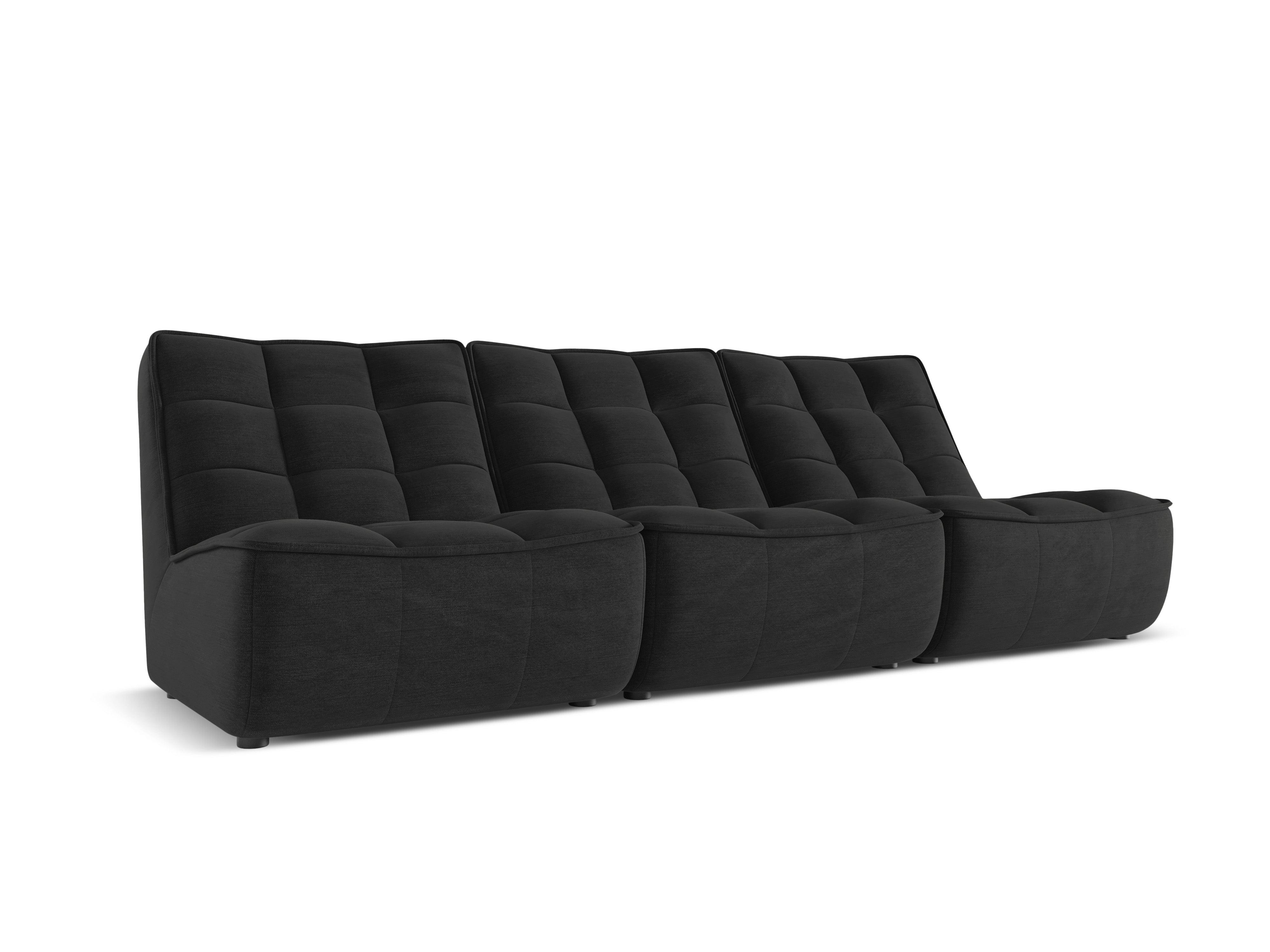Sofa 3-osobowa MONI czarny melanż Maison Heritage    Eye on Design