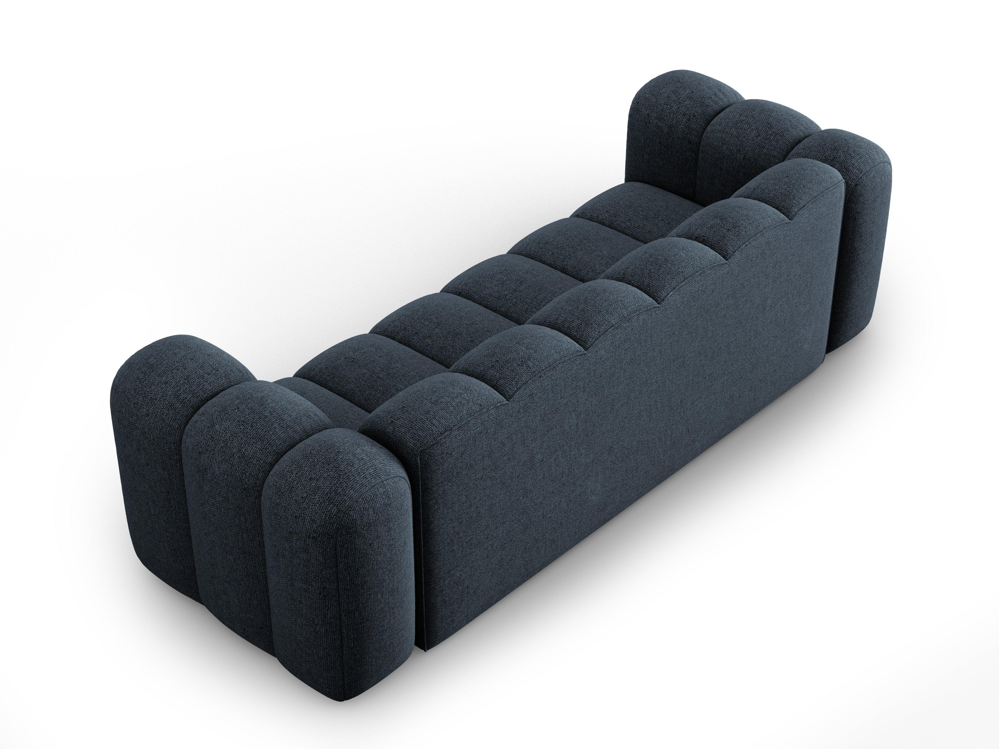 Sofa 3-osobowa SKYLER granatowy szenil Interieurs 86    Eye on Design