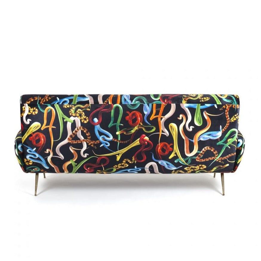 Sofa 3-osobowa SNAKES czarny Seletti    Eye on Design