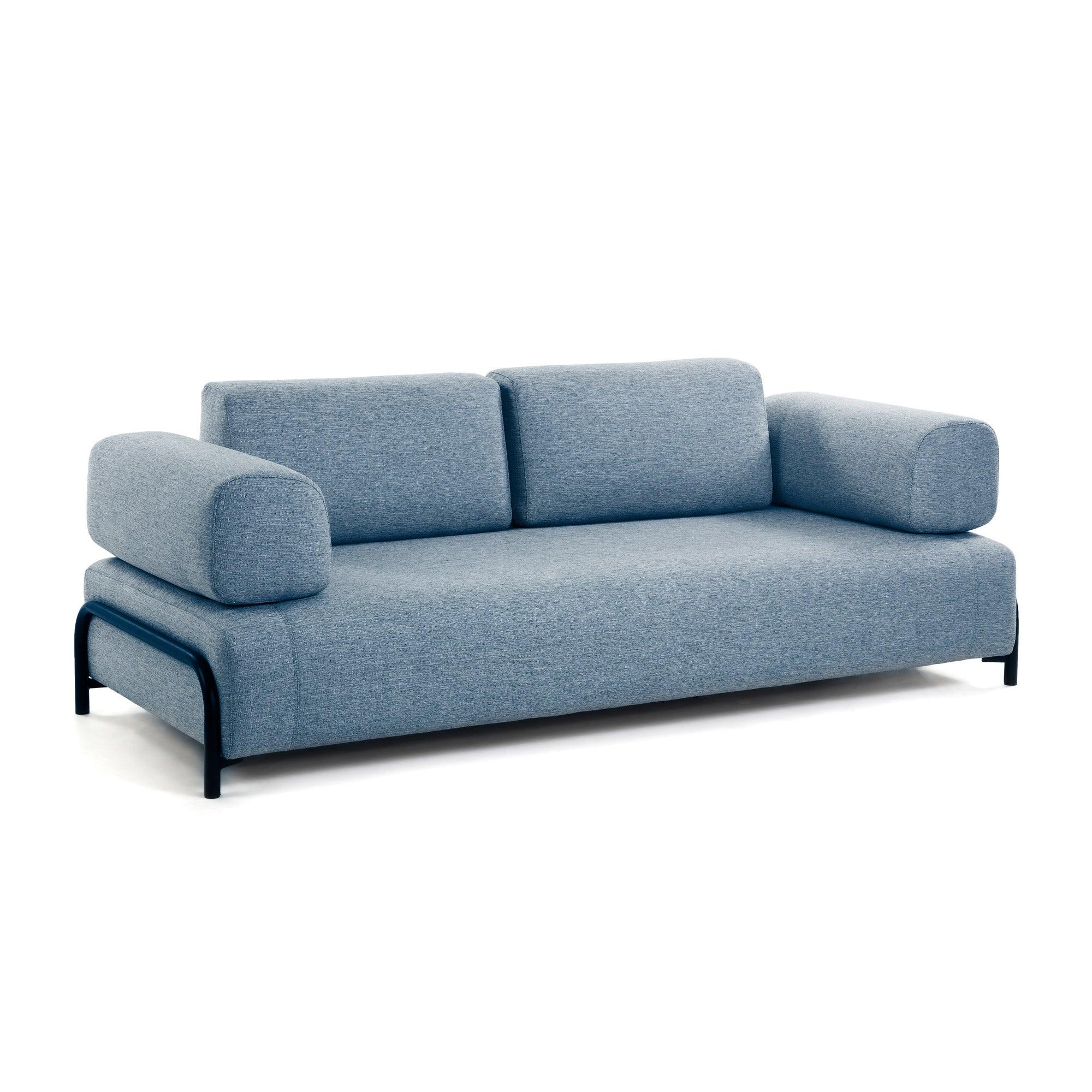 Sofa 3-osobowa z podłokietnikami COMPO niebieski La Forma    Eye on Design