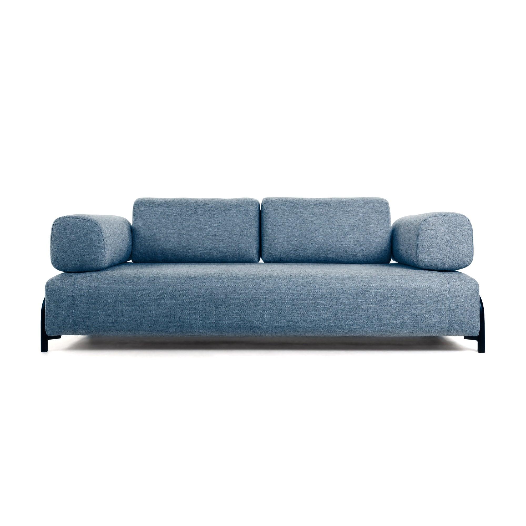 Sofa 3-osobowa z podłokietnikami COMPO niebieski La Forma    Eye on Design