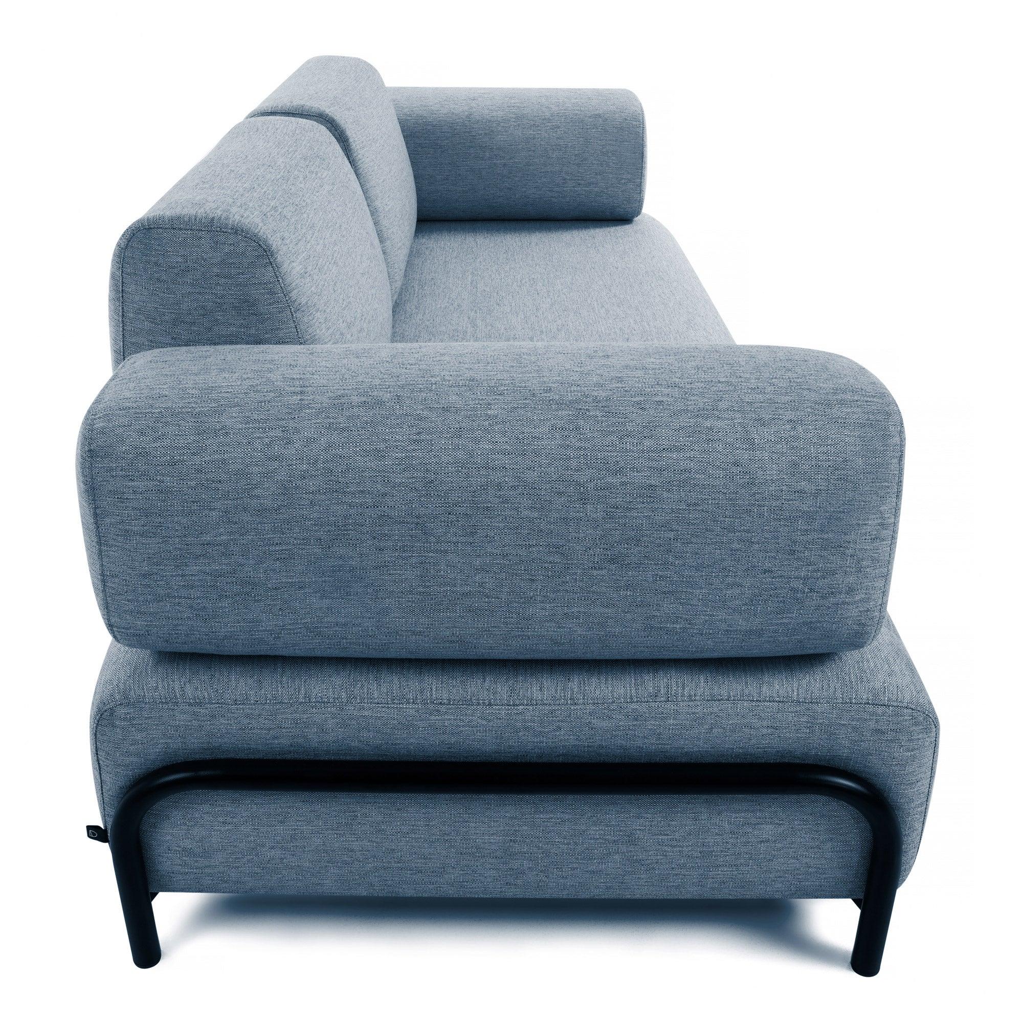 Sofa 3-osobowa z podłokietnikami COMPO niebieski La Forma    Eye on Design