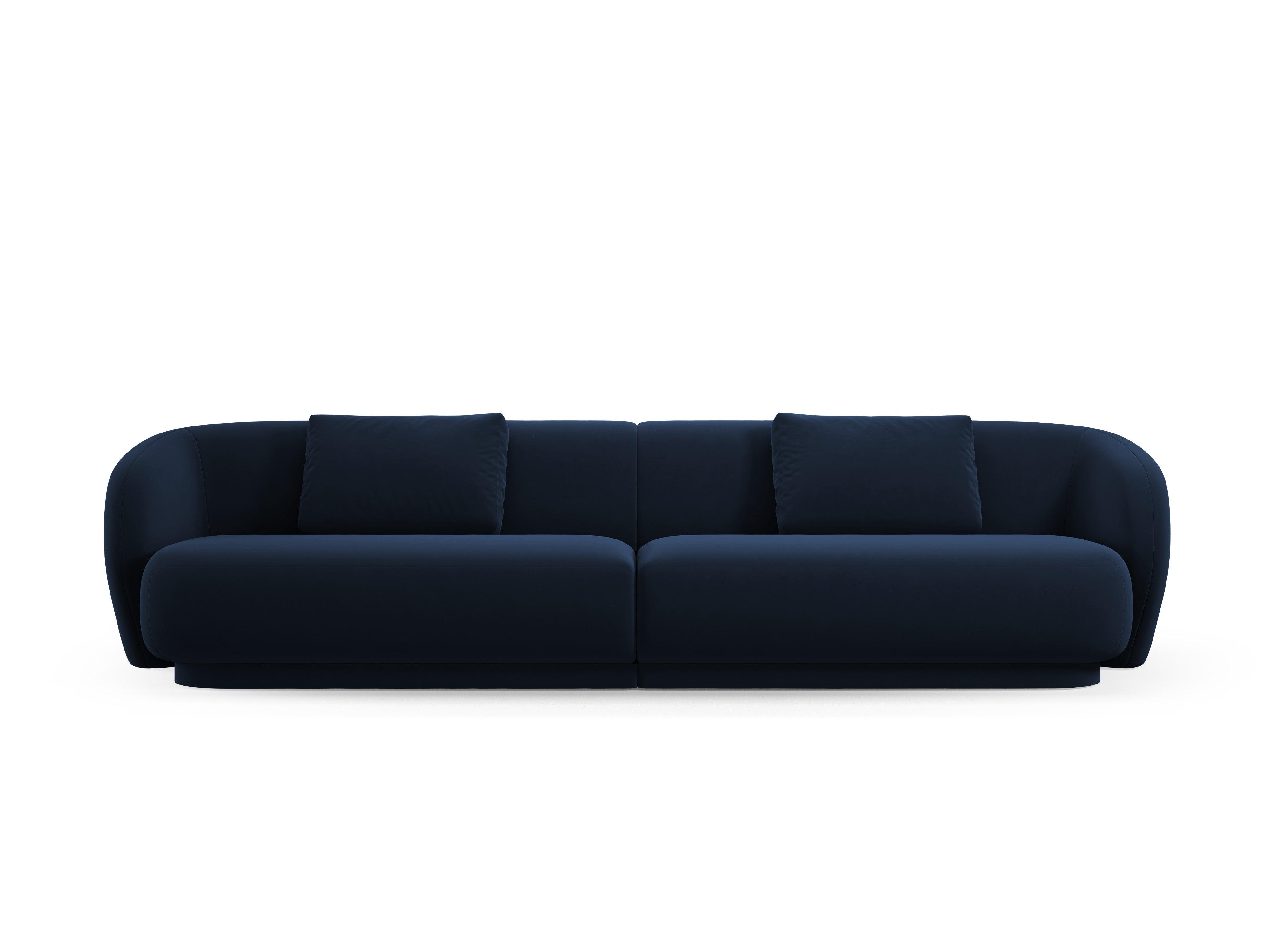 Sofa 4-osobowa aksamitna CAMDEN granat królewski Cosmopolitan Design    Eye on Design