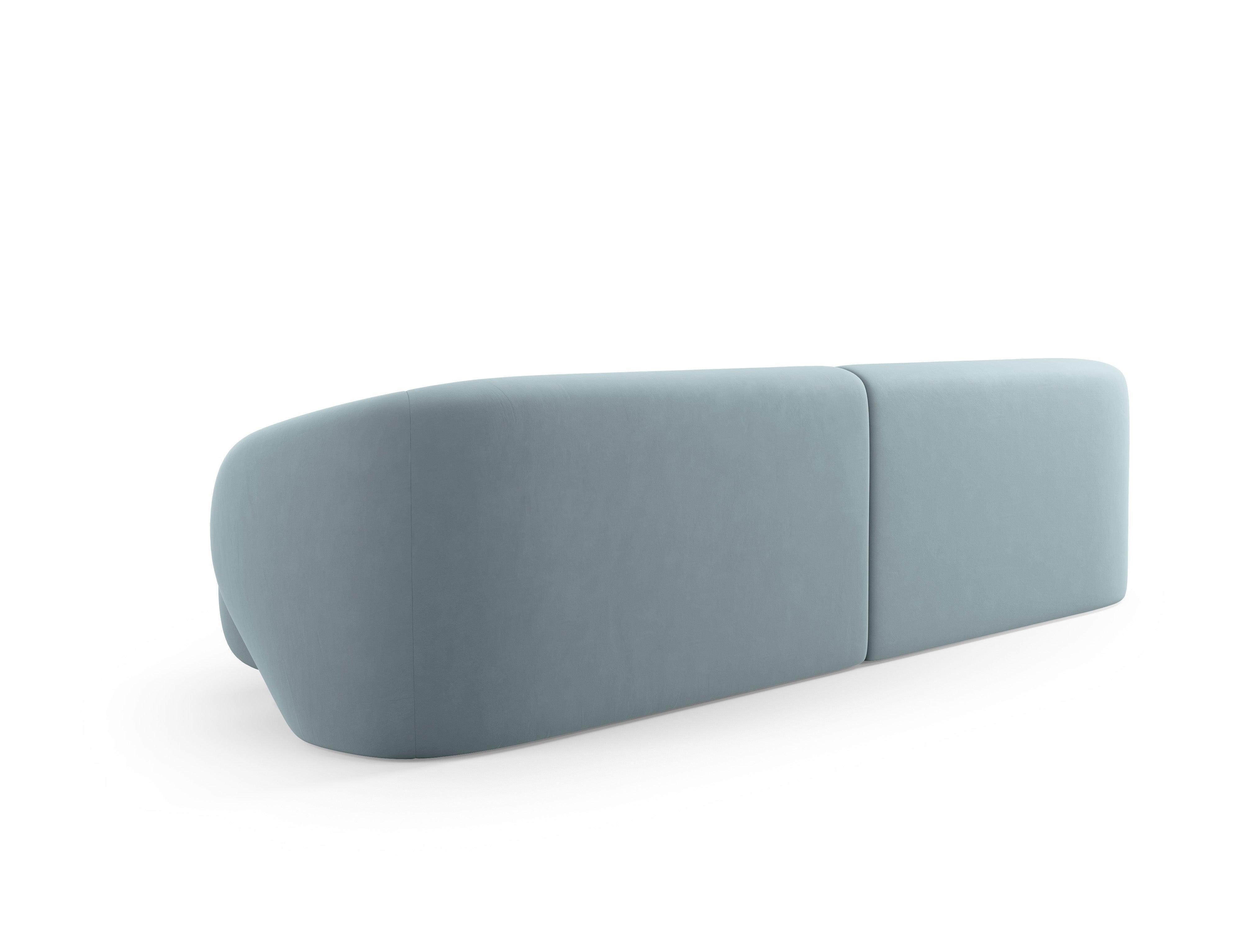 Sofa 4-osobowa aksamitna CAMDEN niebieski Cosmopolitan Design    Eye on Design