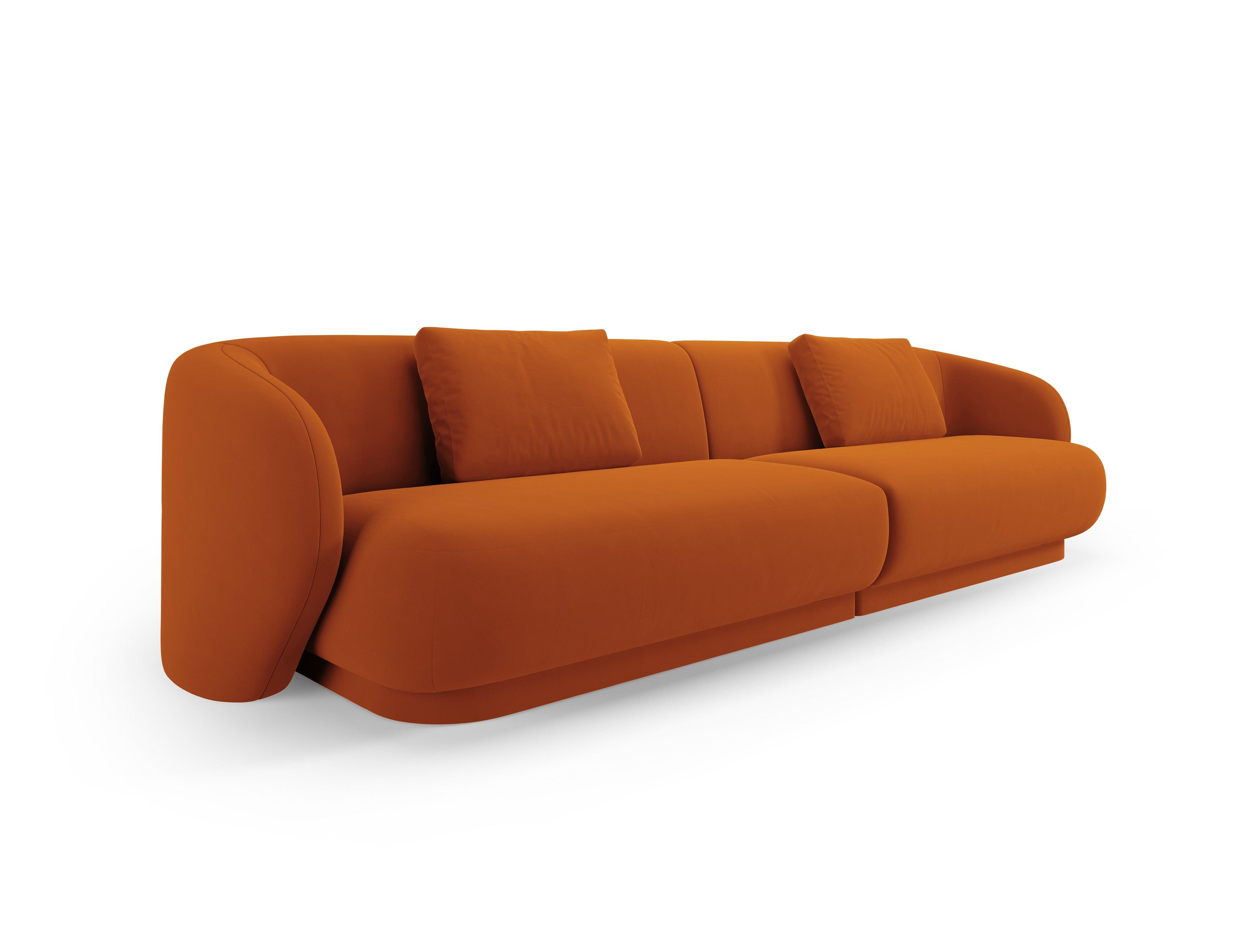 Sofa 4-osobowa aksamitna CAMDEN terracotta Cosmopolitan Design    Eye on Design