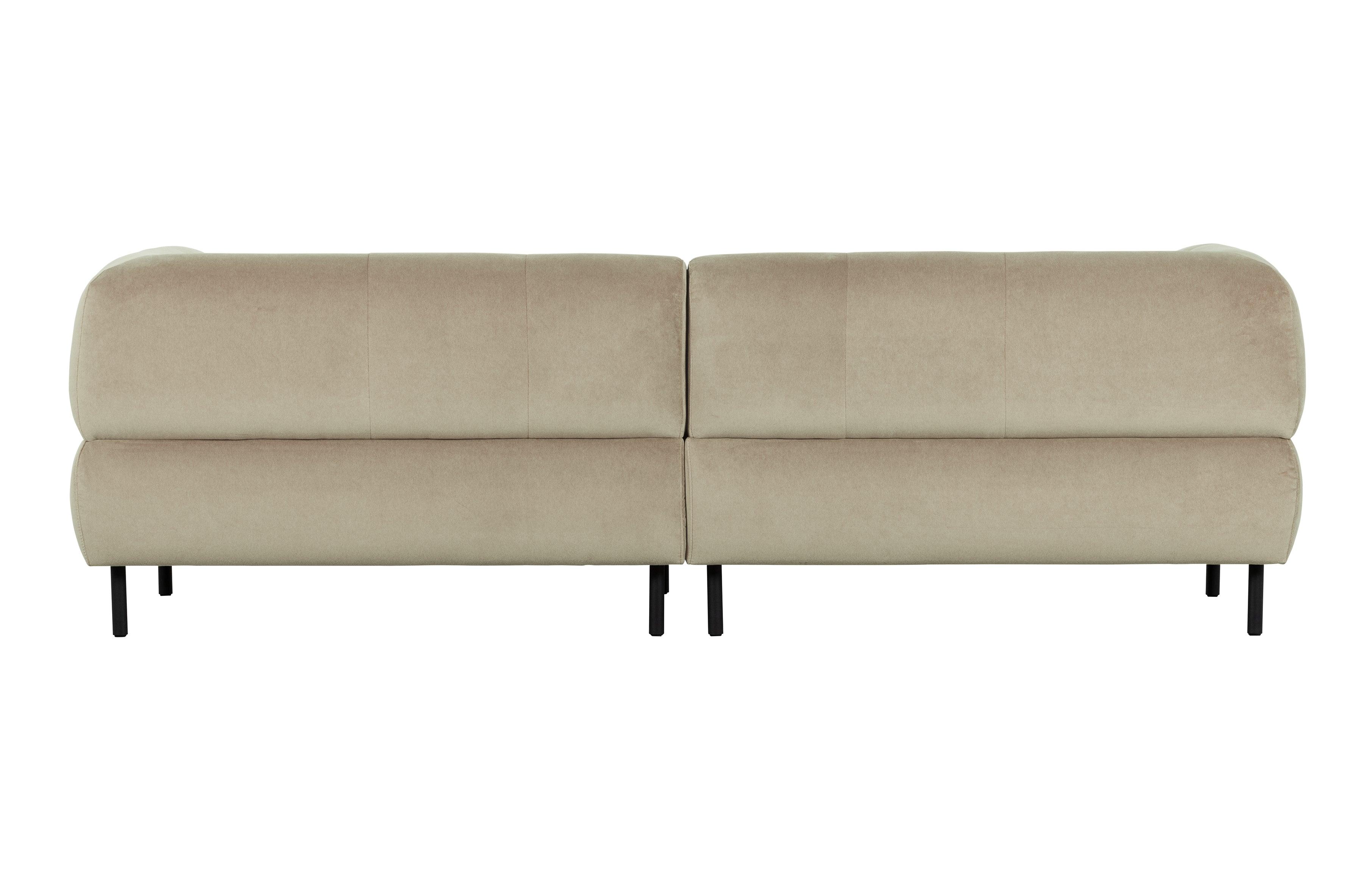 Sofa 4-osobowa aksamitna LLOYD piaskowy Woood Exclusive    Eye on Design