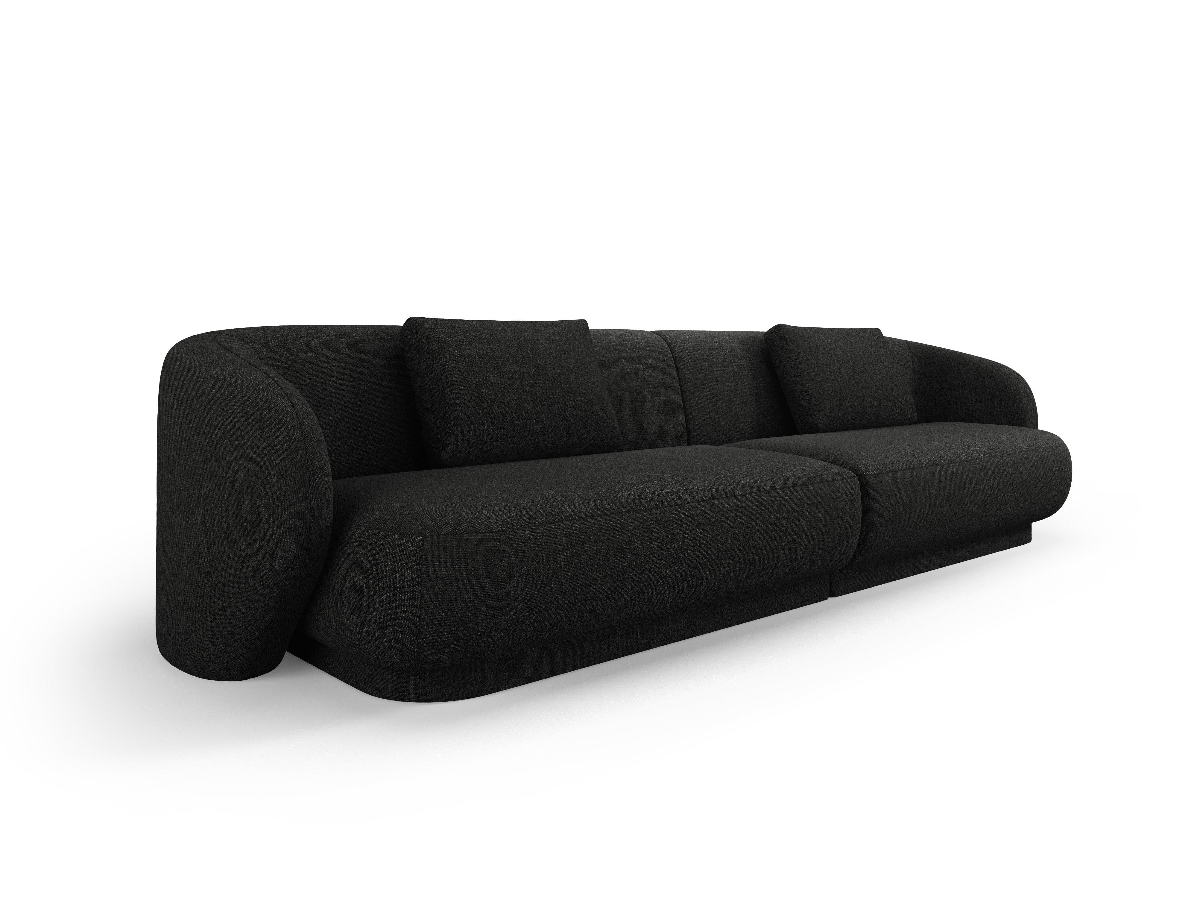 Sofa 4-osobowa CAMDEN czarny szenil Cosmopolitan Design    Eye on Design