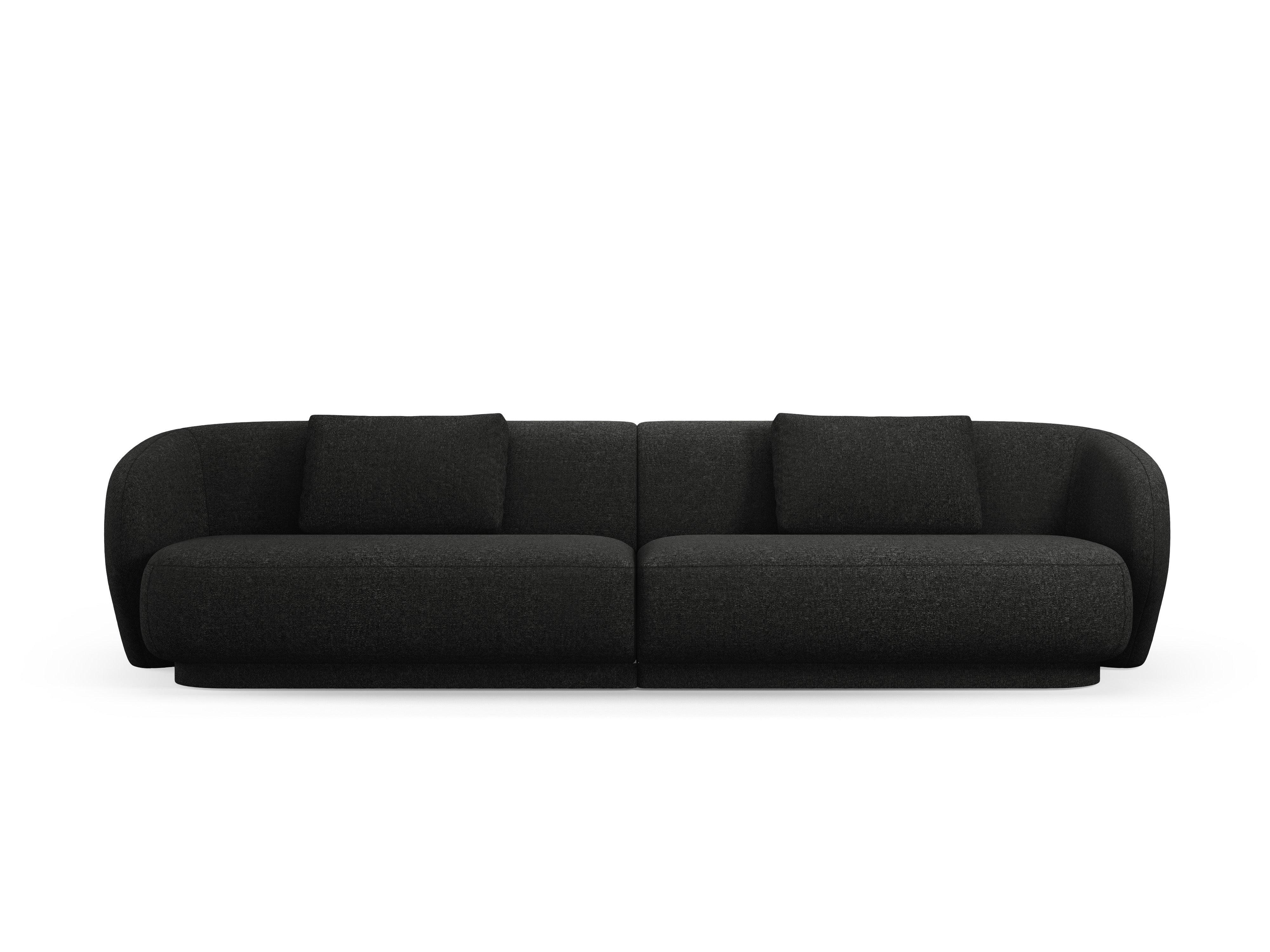 Sofa 4-osobowa CAMDEN czarny szenil Cosmopolitan Design    Eye on Design