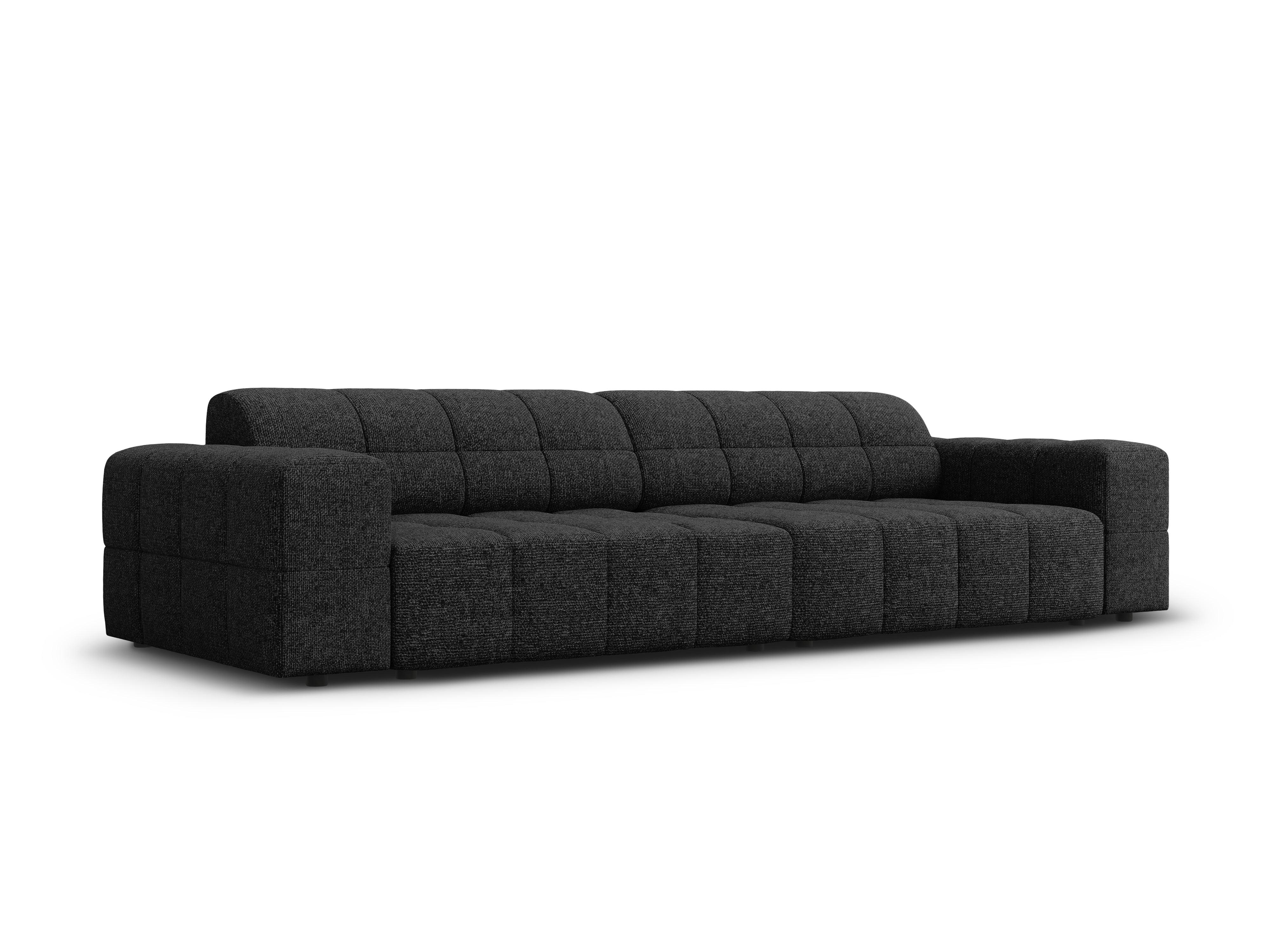 Sofa 4-osobowa CHICAGO czarny szenil Cosmopolitan Design    Eye on Design