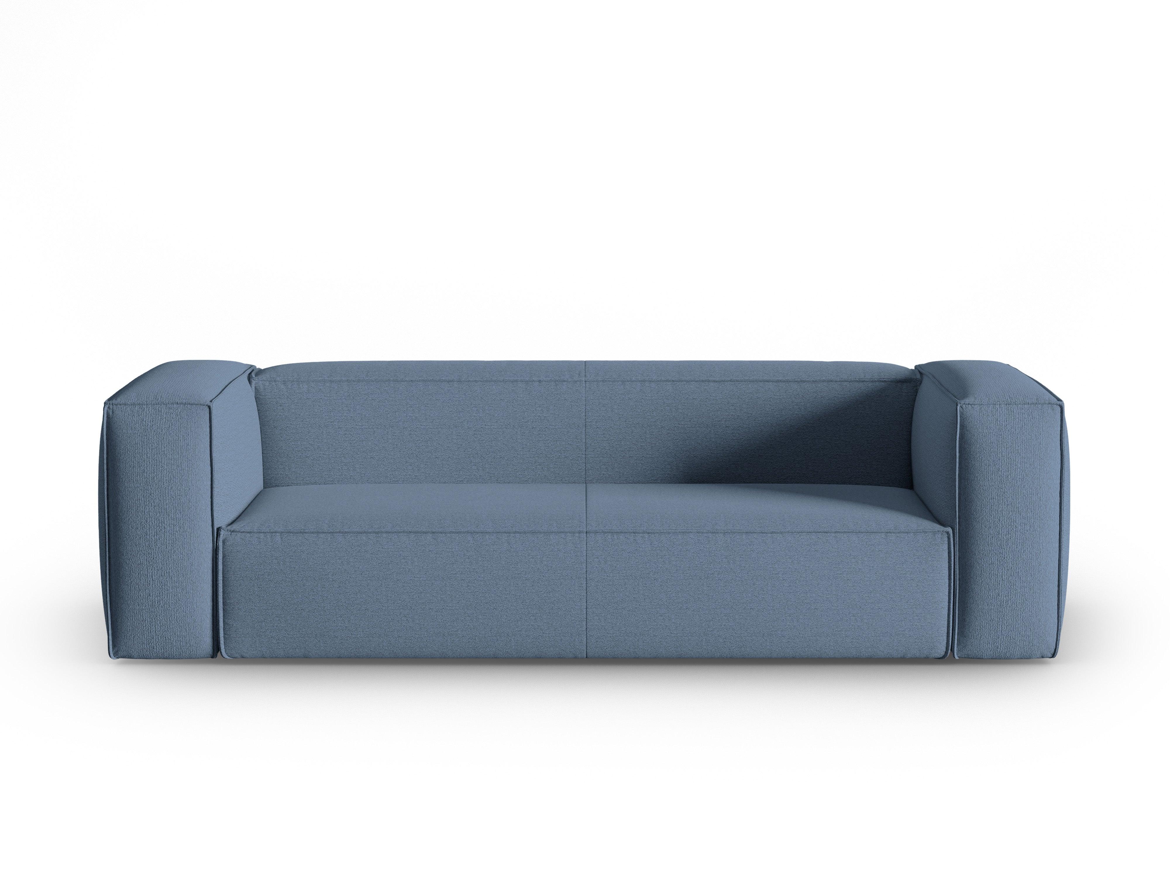 Sofa 4-osobowa MACKAY niebieski boucle Cosmopolitan Design    Eye on Design