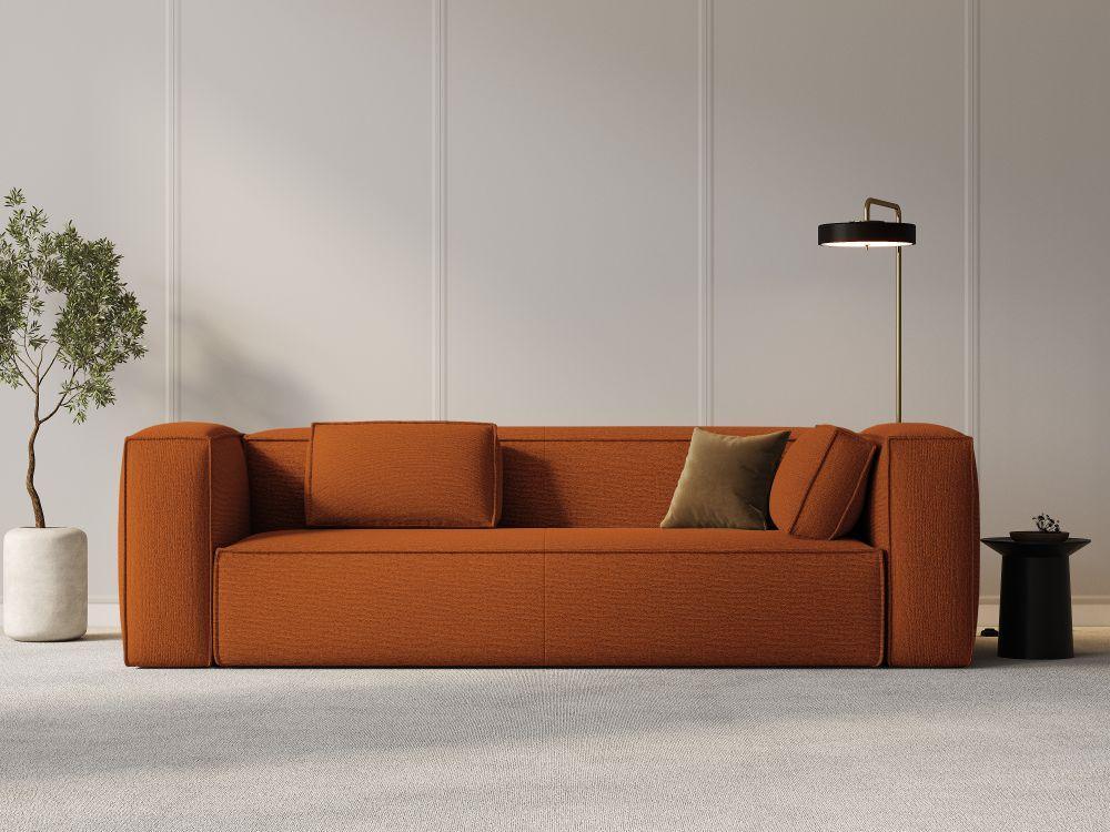 Sofa 4-osobowa MACKAY terracotta boucle Cosmopolitan Design    Eye on Design