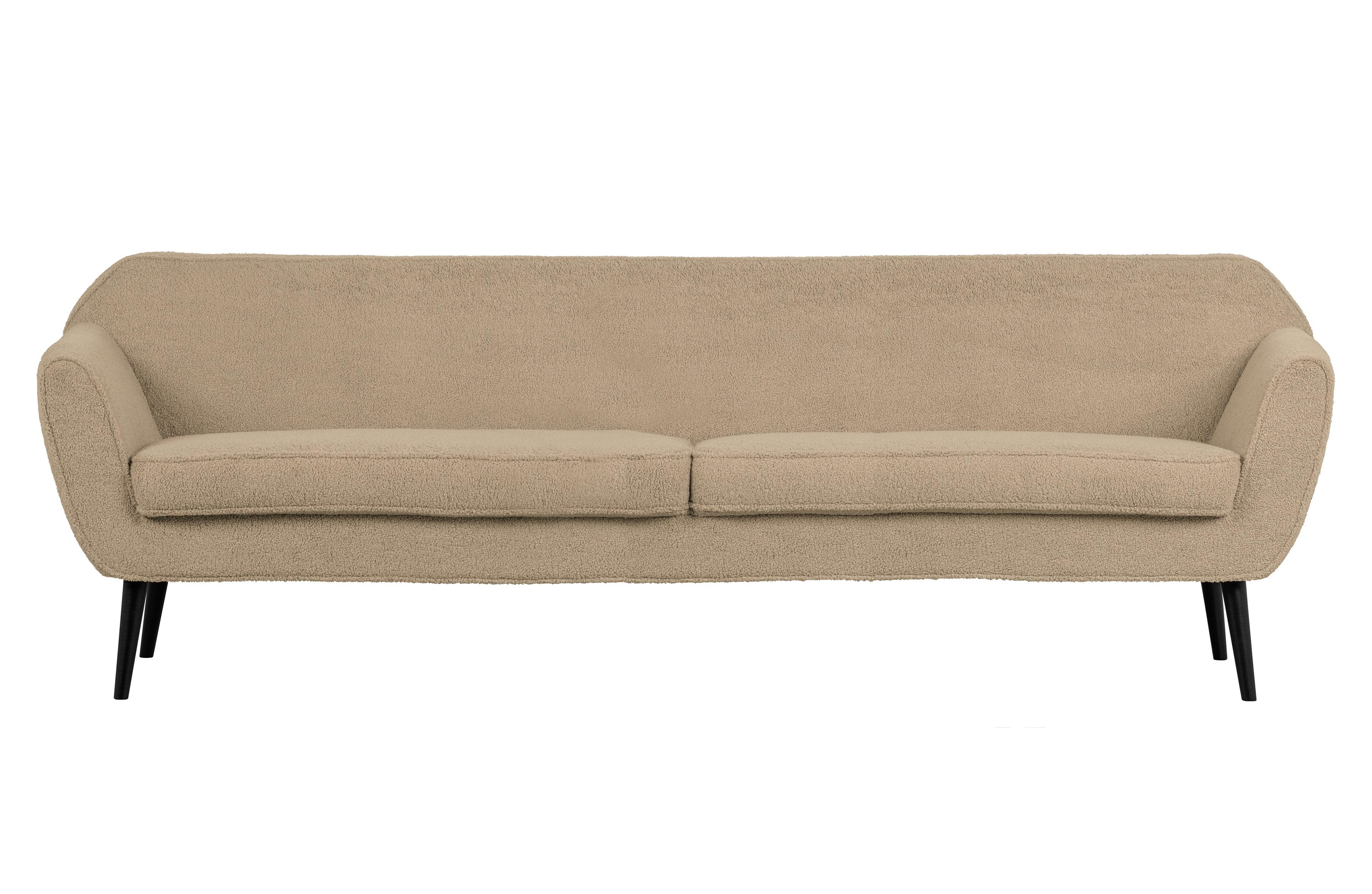 Sofa 4-osobowa ROCCO piaskowy plusz Woood    Eye on Design